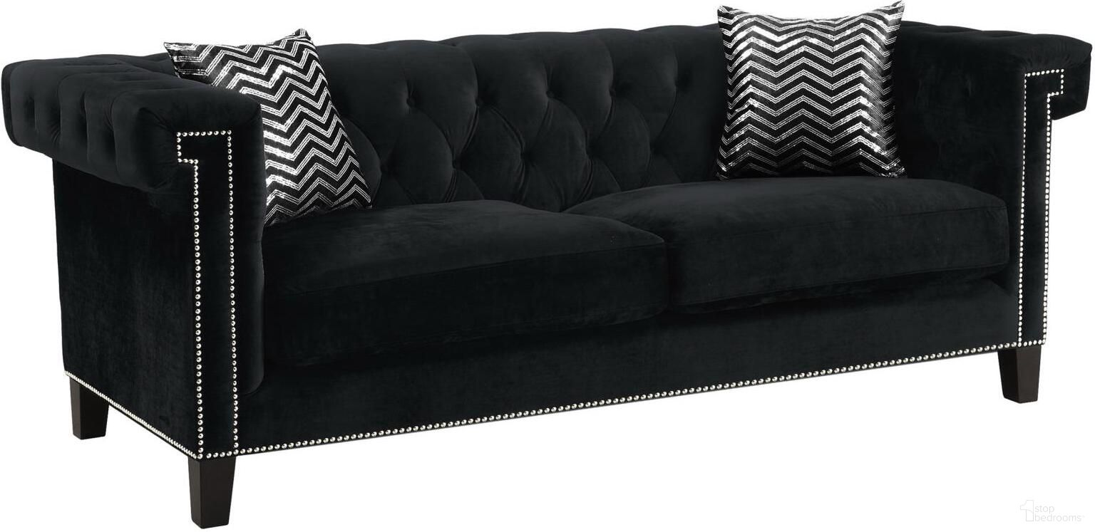 Reventlow Black Living Room Set by Coaster 1StopBedrooms