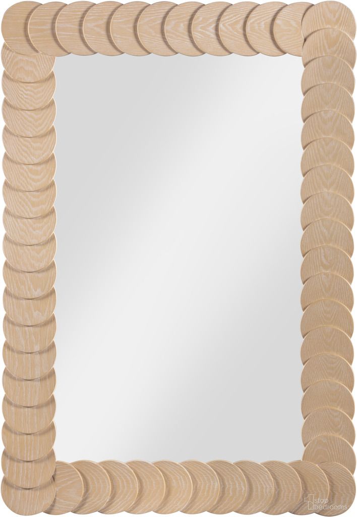 Revolve Oak Veneer Mirror In Natural