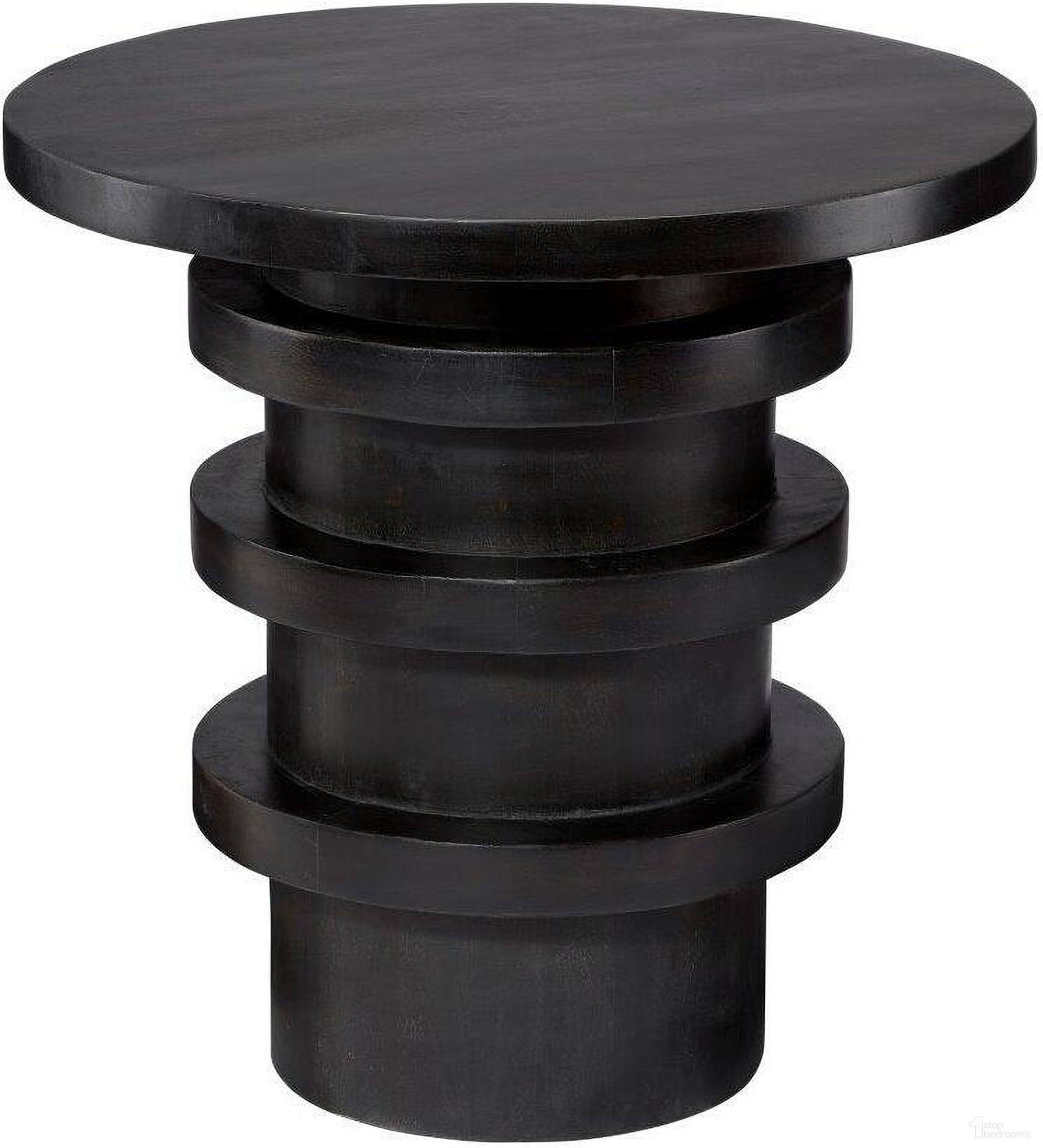The appearance of Revolve Side Table In Charcoal designed by Jamie Young Company in the coastal interior design. This charcoal piece of furniture  was selected by 1StopBedrooms from Revolve Collection to add a touch of cosiness and style into your home. Sku: 20REVO-STCH. Material: Wood.