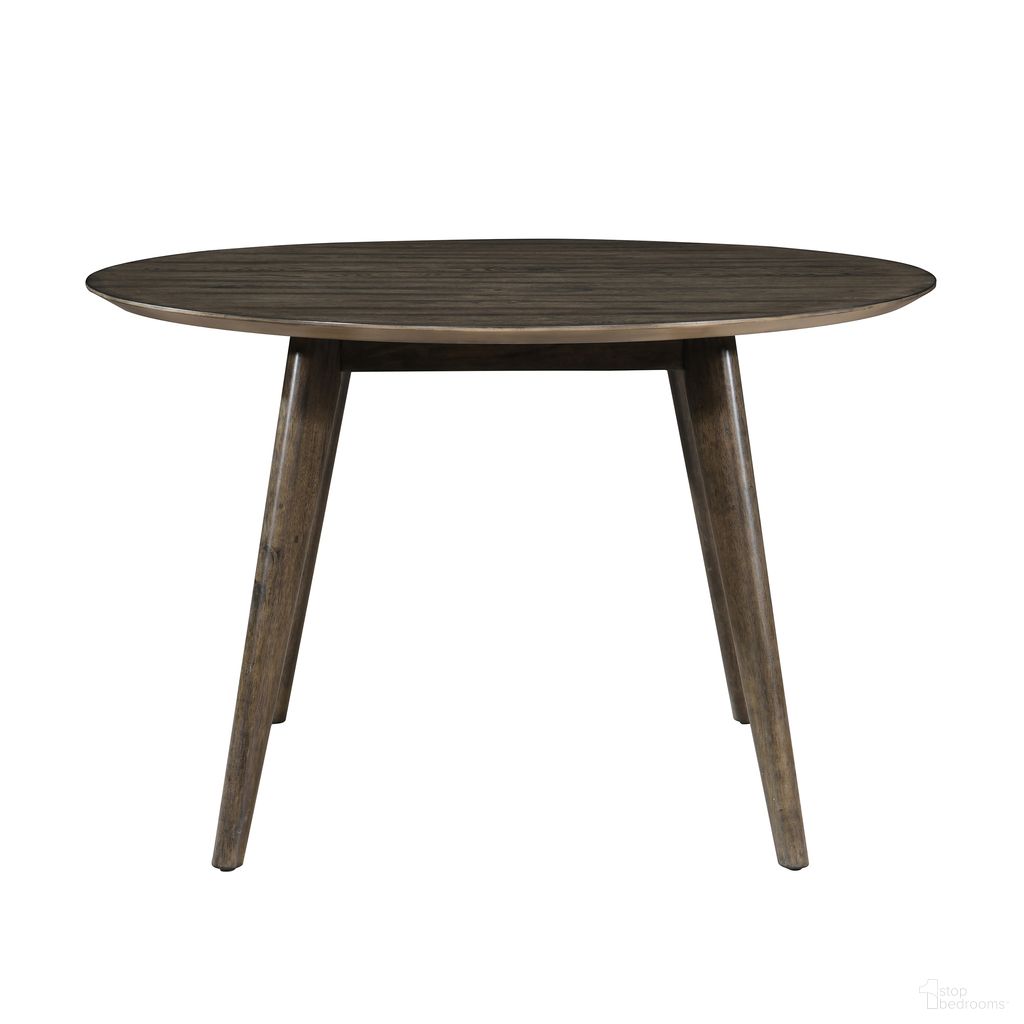 The appearance of Rex 48 Inch Round Dining Table In Brown designed by New Classic in the transitional interior design. This brown piece of furniture was selected by 1StopBedrooms from Rex Collection to add a touch of cosiness and style into your home. Sku: D1078-11. Table Base Style: Legs. Table Top Shape: Round. Material: Wood. Size: 48".