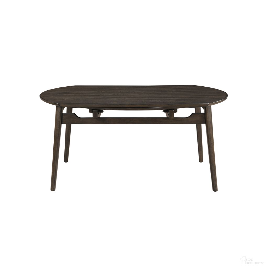 The appearance of Rex 65 Inch Round Dining Table with Self Storing Leaves In Brown designed by New Classic in the transitional interior design. This brown piece of furniture was selected by 1StopBedrooms from Rex Collection to add a touch of cosiness and style into your home. Sku: D1078-13. Table Base Style: Legs. Table Top Shape: Oval. Material: Wood. Size: 65" x 45".