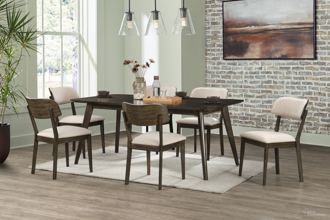 The appearance of Rex 72 Inch Rectangle Dining Set In Brown designed by New Classic in the transitional interior design. This brown piece of furniture was selected by 1StopBedrooms from Rex Collection to add a touch of cosiness and style into your home. Sku: D1078-10;D1078-20. Table Base Style: Legs. Material: Wood. Table Top Shape: Rectangular. Size: 72" x 40".