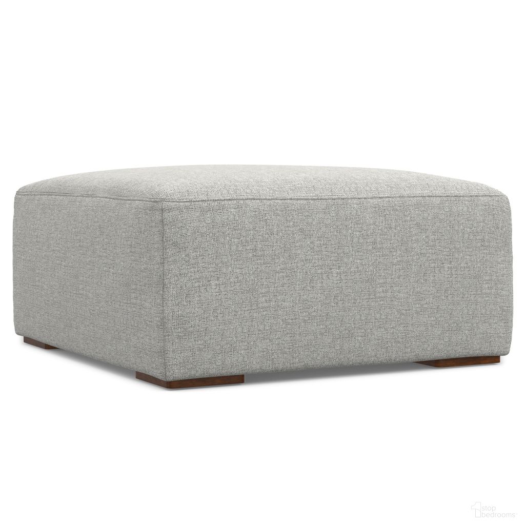 The appearance of Rex Woven Performance Fabric Ottoman In Pale Grey designed by Simpli Home in the modern / contemporary interior design. This pale grey piece of furniture was selected by 1StopBedrooms from Rex Collection to add a touch of cosiness and style into your home. Sku: AXCMODREXOTT-PG. Material: Plywood.