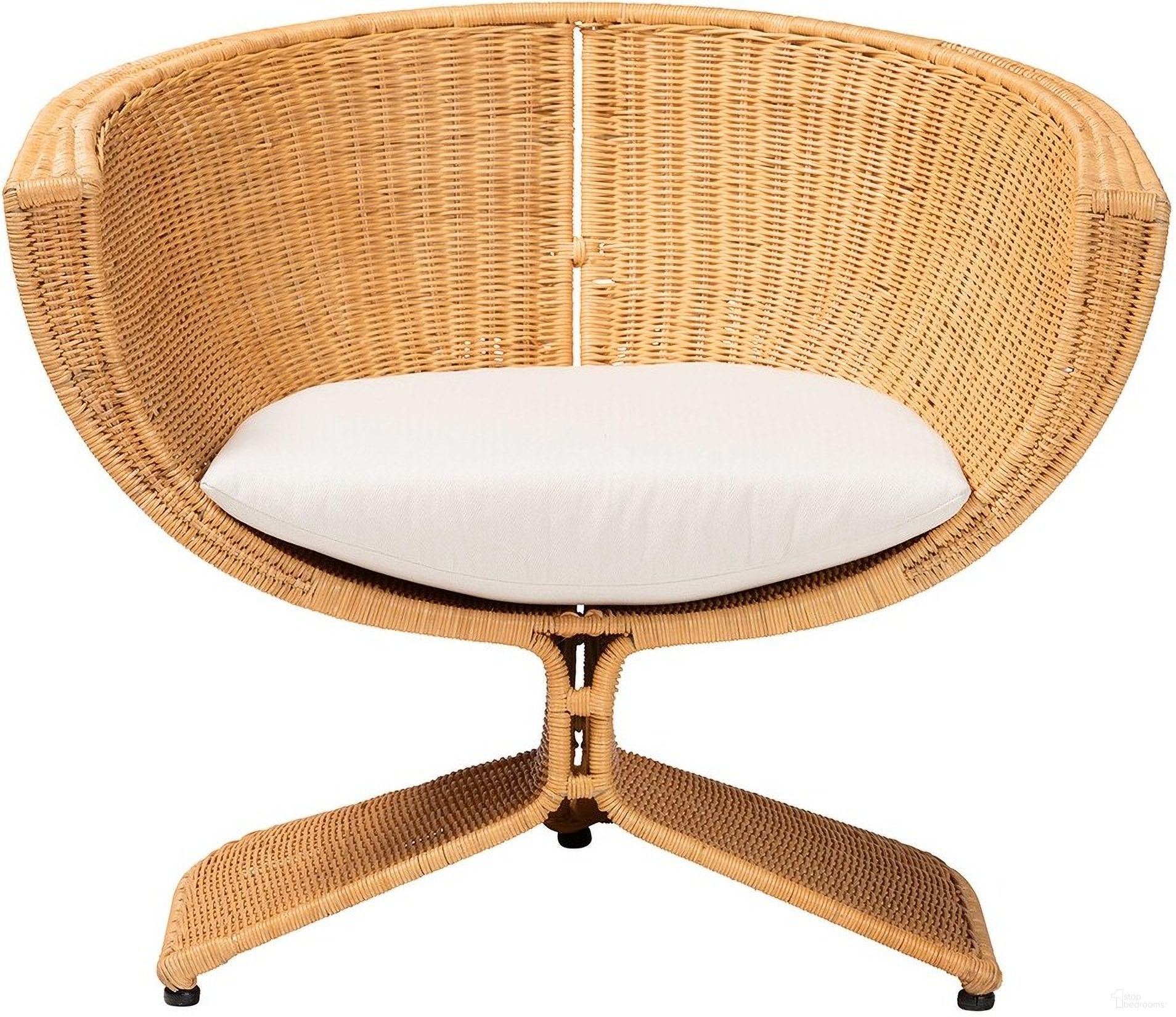The appearance of Reya Natural Rattan Lounge Chair In Light Honey designed by Baxton Studio in the bohemian interior design. This light honey piece of furniture  was selected by 1StopBedrooms from Reya Collection to add a touch of cosiness and style into your home. Sku: Palm Tulip-Light Honey/Rattan-Cushioned-AC. Material: Natural Rattan.