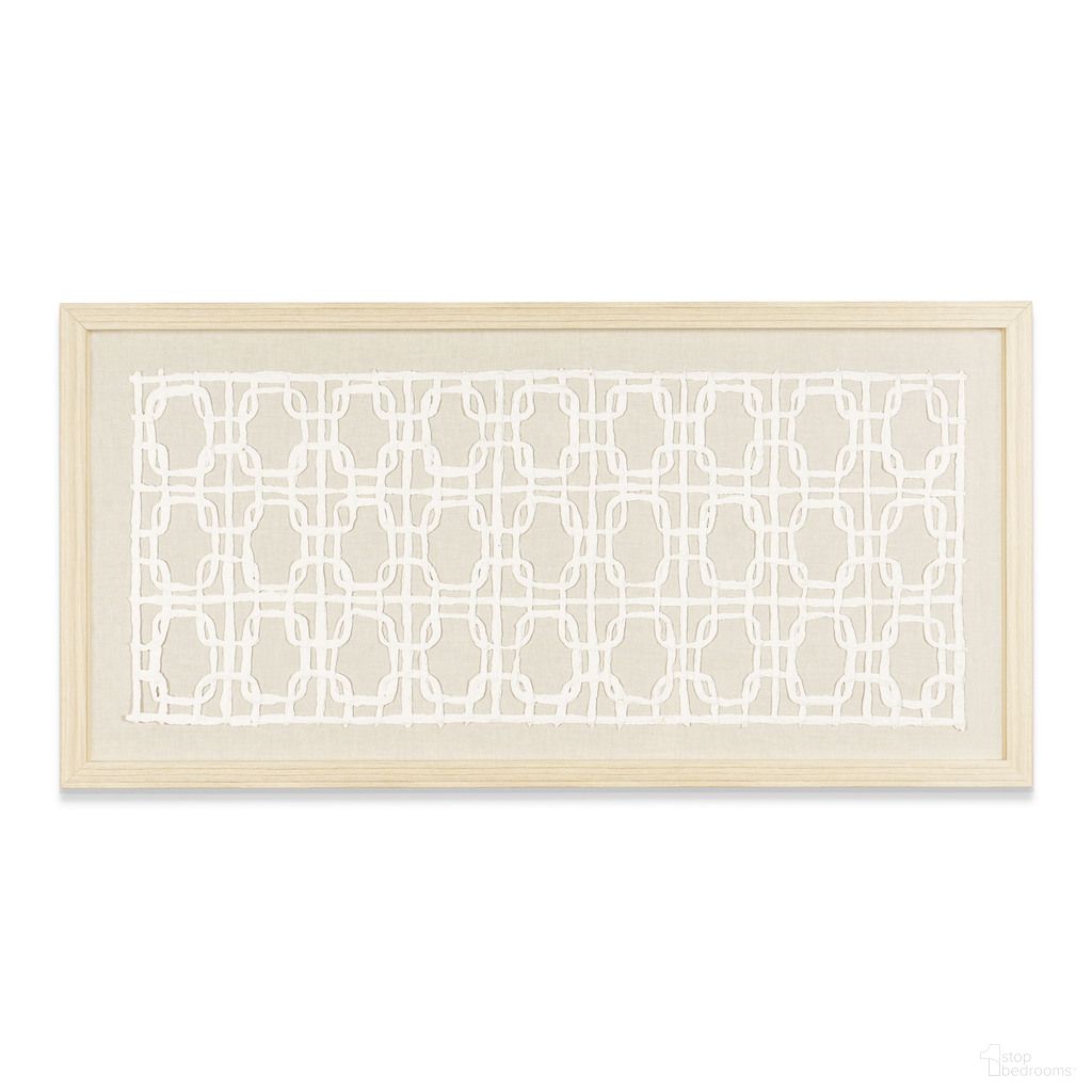Reyka Shadow Box In Beige and White