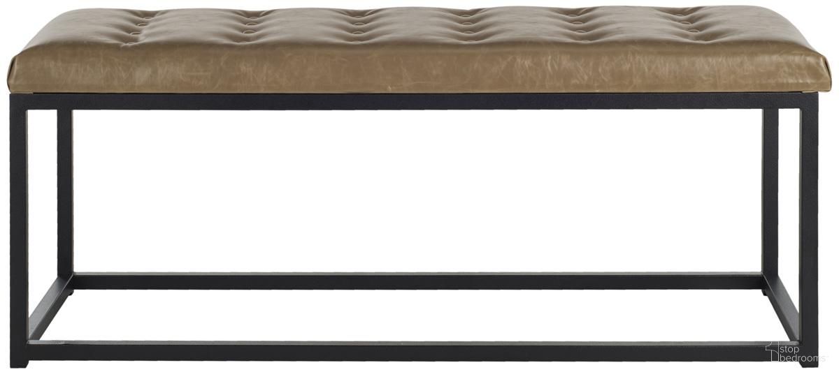 The appearance of Reynlds Tan and Black Bench designed by Safavieh in the modern / contemporary interior design. This tan piece of furniture was selected by 1StopBedrooms from Reynlds Collection to add a touch of cosiness and style into your home. Sku: FOX6225D. Material: Iron.