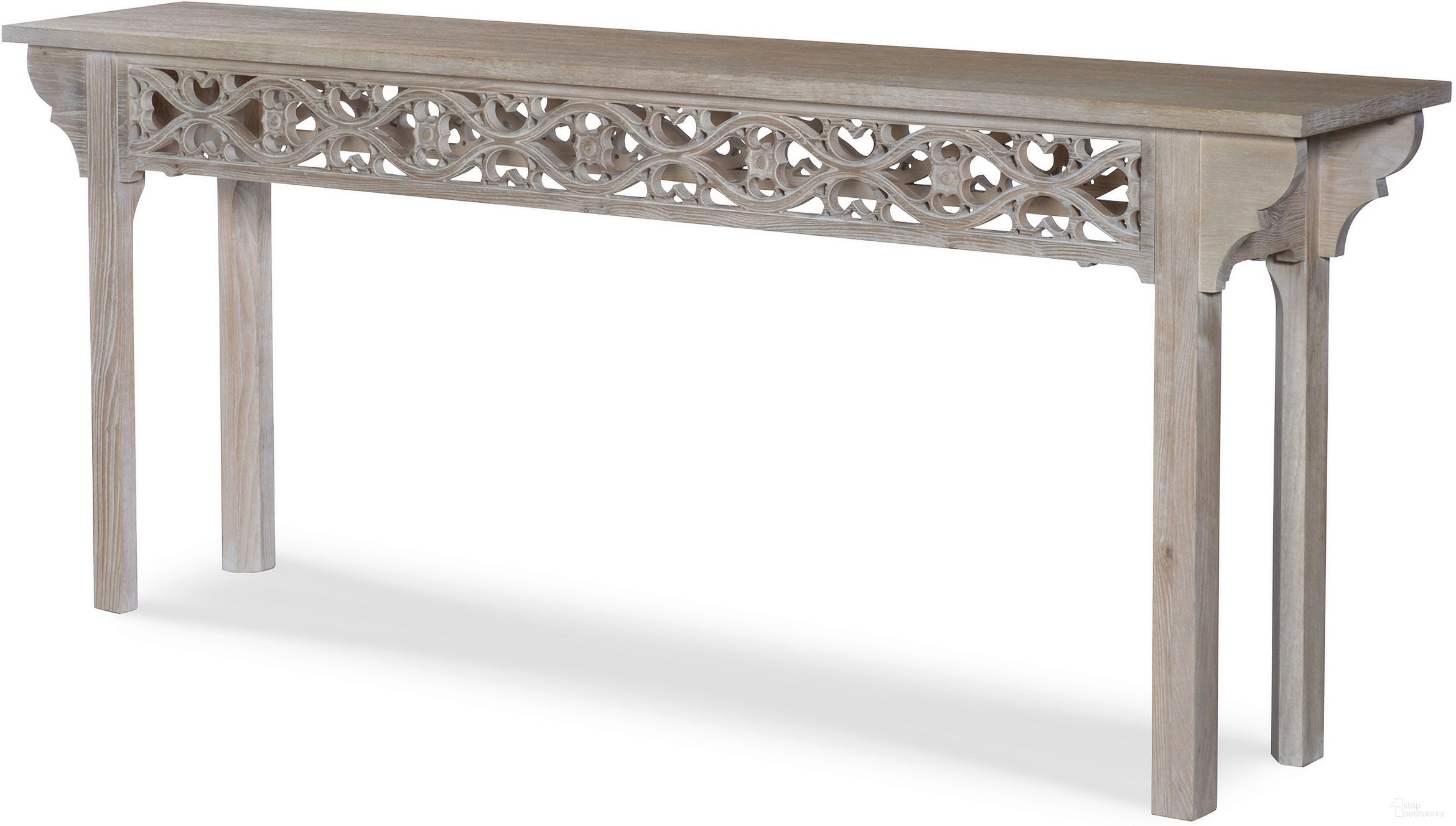 The appearance of Reynolds Console Table In Oak designed by Century Furniture in the modern / contemporary interior design. This oak piece of furniture was selected by 1StopBedrooms from Grand Tour Furniture Collection to add a touch of cosiness and style into your home. Sku: SF5982. Material: Solid Oak.