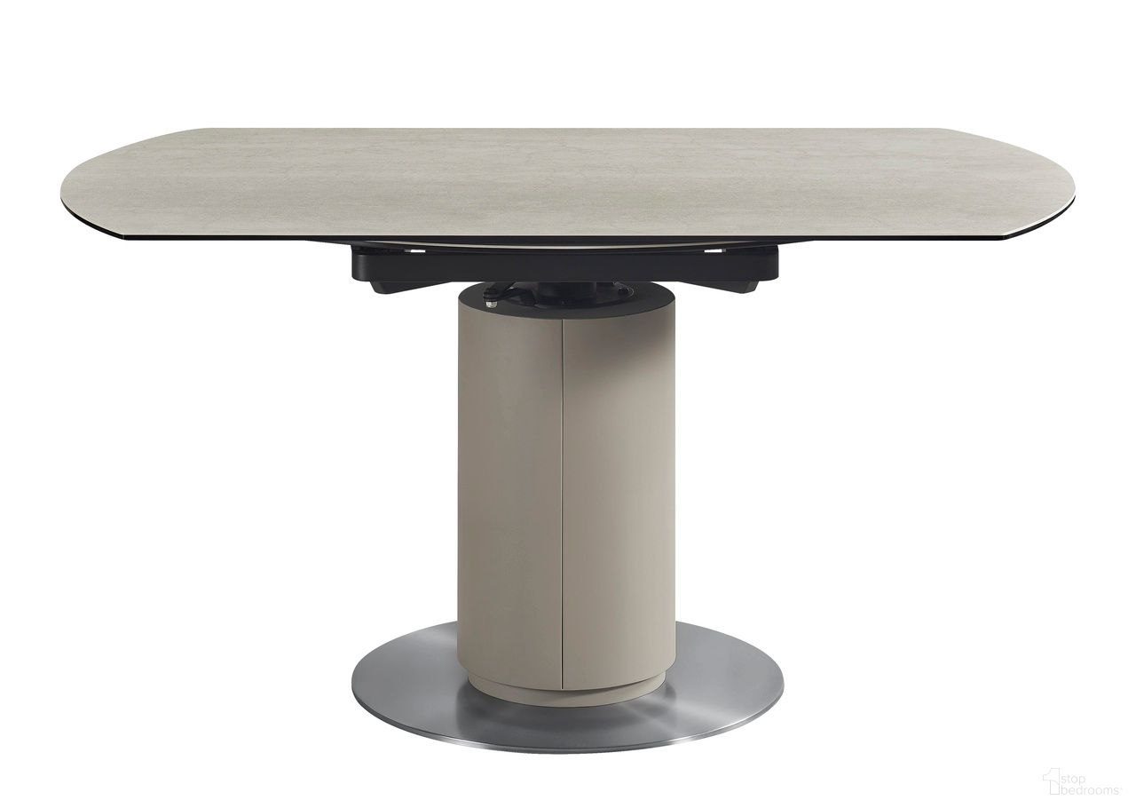 The appearance of RH 130 Extension Table designed by J&M in the modern / contemporary interior design. This  piece of furniture  was selected by 1StopBedrooms from RH 130 Collection to add a touch of cosiness and style into your home. Sku: 15477-DT. Table Base Style: Pedestal. Table Top Shape: Oval. Size: 51" x 31".