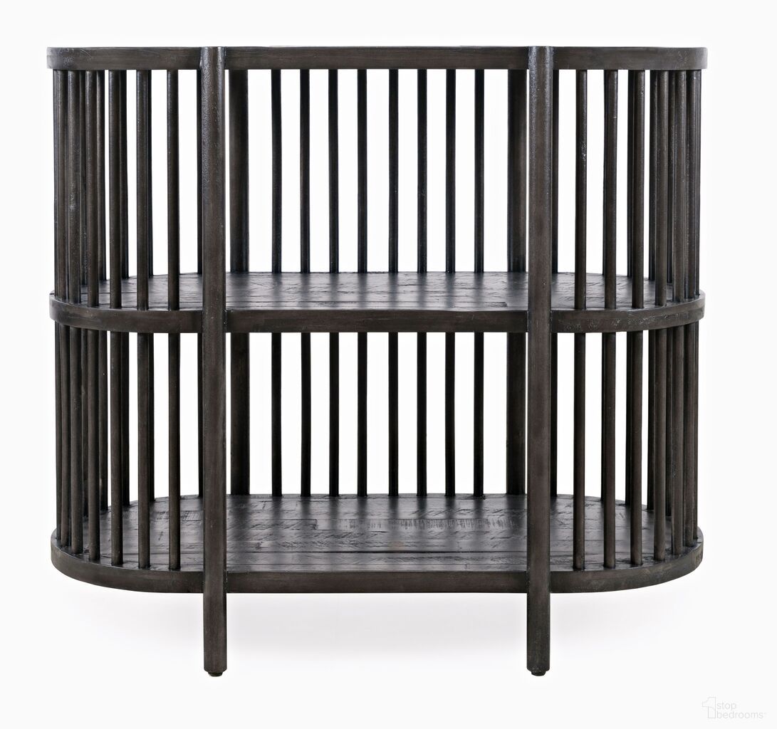 The appearance of Rhapsody 36 Inch Open Storage Console Bookcase In Black designed by Jofran in the modern / contemporary interior design. This black piece of furniture  was selected by 1StopBedrooms from Rhapsody Collection to add a touch of cosiness and style into your home. Sku: 2190-36. Material: Acacia.