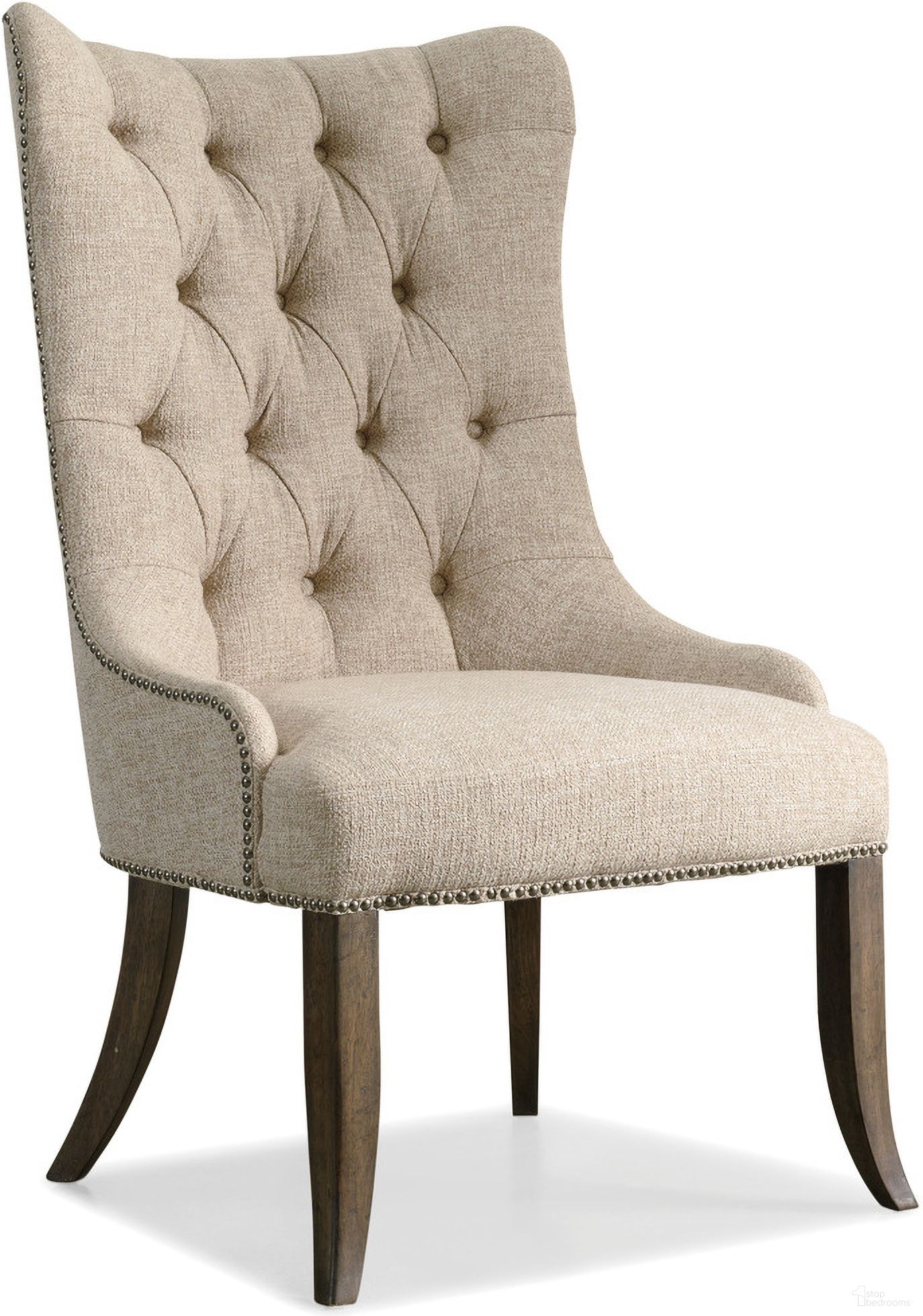 Rhapsody Beige Tufted Dining Chair Set of 2
