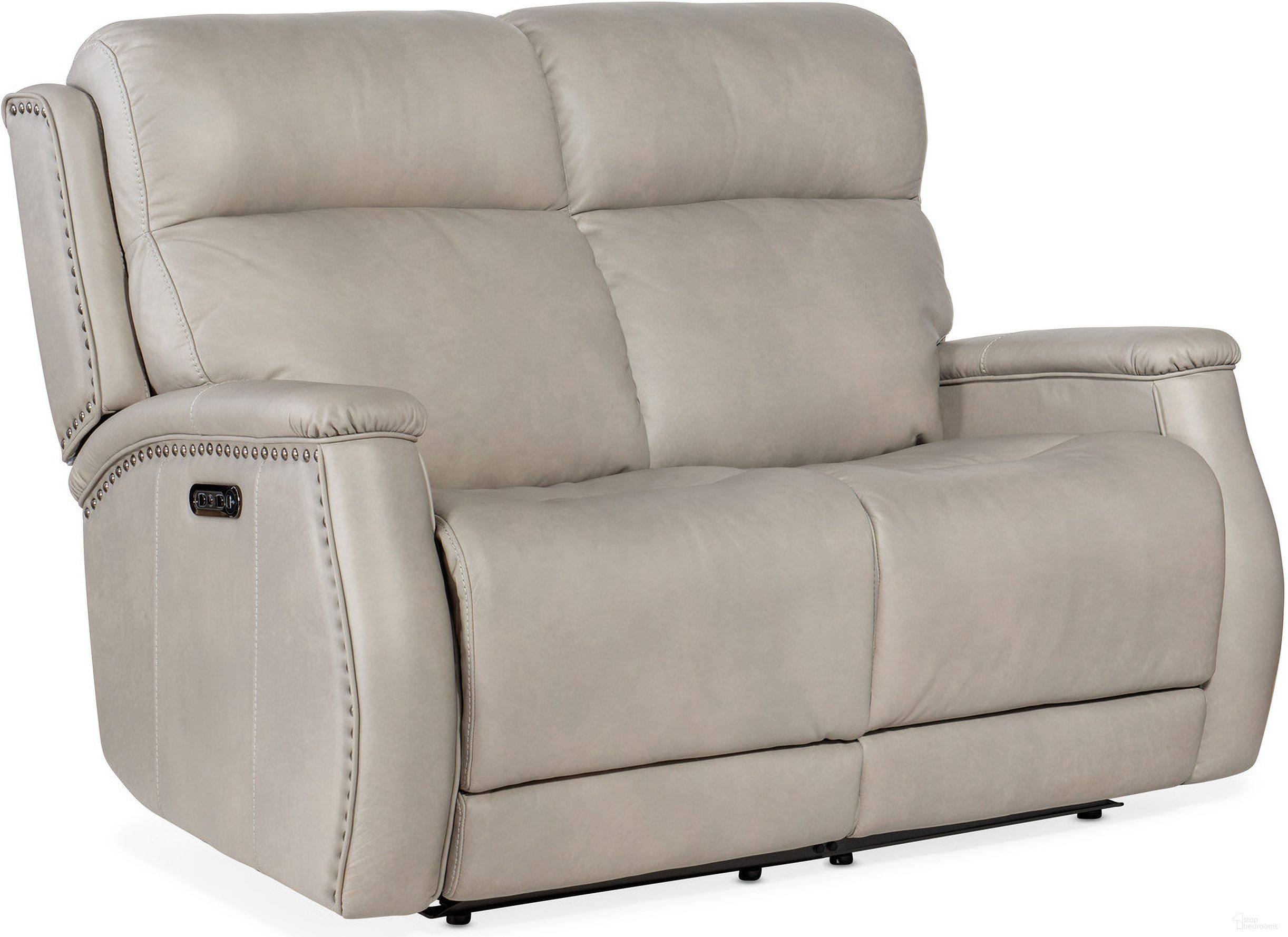 The appearance of MS Rhea Zero Gravity Power Recline Loveseat With Power Headrest designed by Hooker in the transitional interior design. This gray piece of furniture was selected by 1StopBedrooms from MS Collection to add a touch of cosiness and style into your home. Sku: SS703-PHZ2-091. Material: Leather.