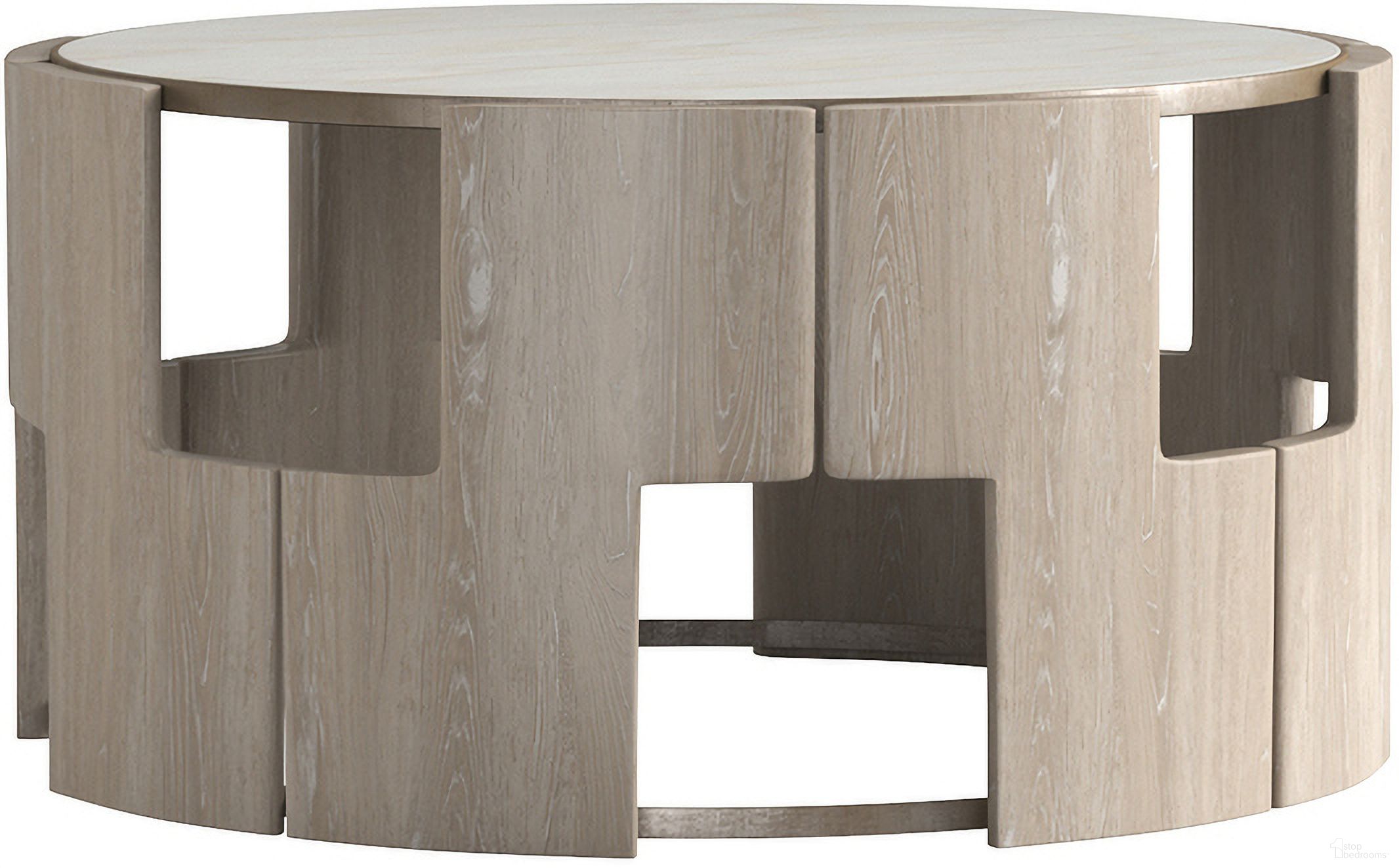 The appearance of Rhodes Cocktail Table In Weathered White designed by A.R.T. in the transitional interior design. This weathered white piece of furniture was selected by 1StopBedrooms from Artifacts Collection to add a touch of cosiness and style into your home. Sku: 866302-2264. Material: Resin.