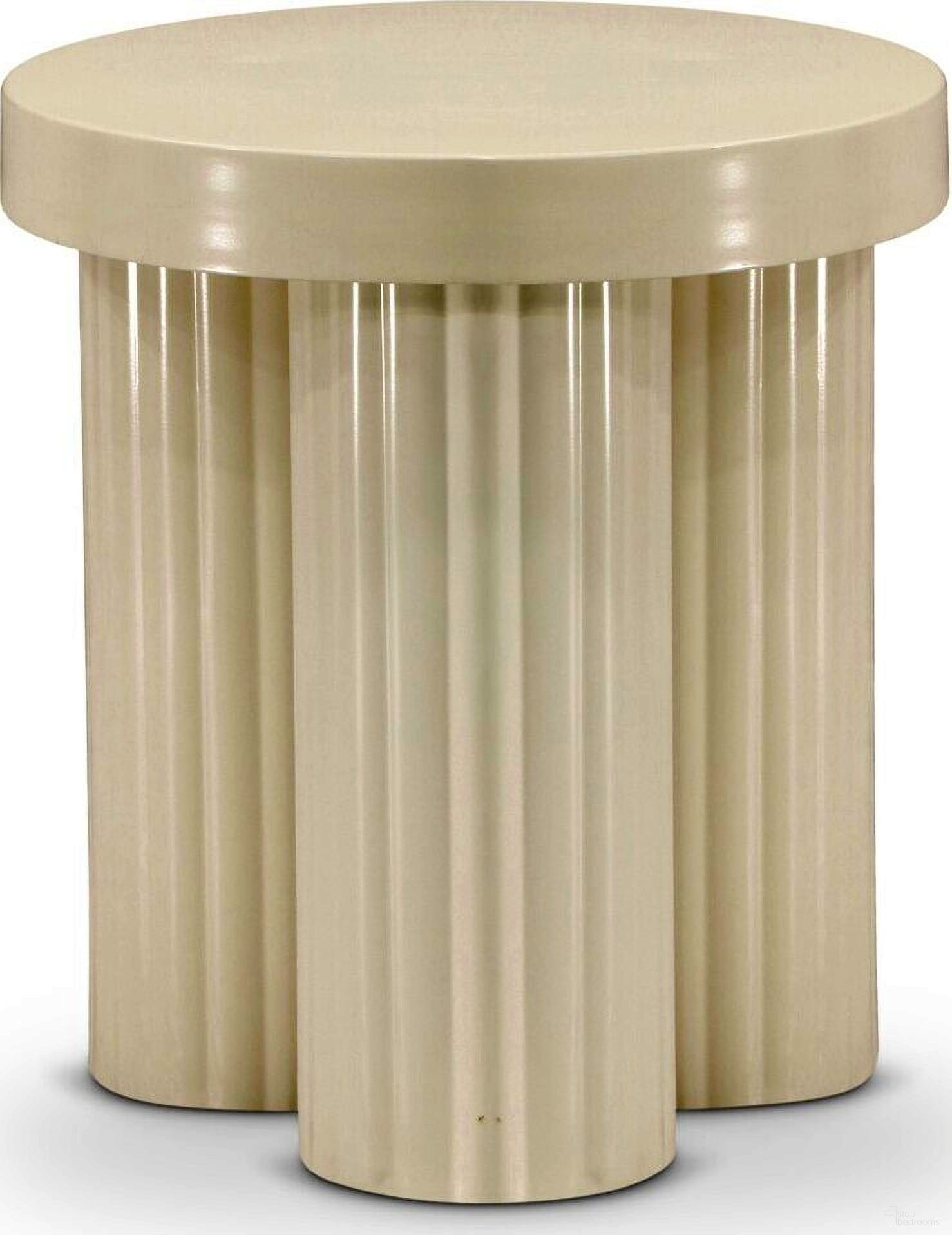 Rhodes End Table In Cream
