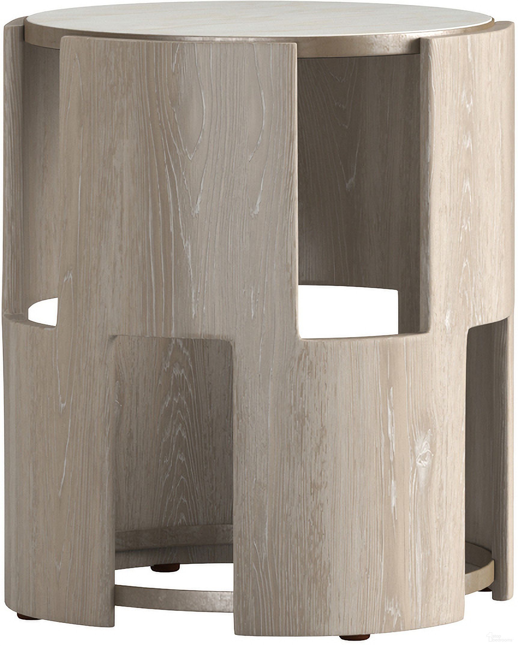 The appearance of Rhodes End Table In Weathered White designed by A.R.T. in the transitional interior design. This weathered white piece of furniture was selected by 1StopBedrooms from Artifacts Collection to add a touch of cosiness and style into your home. Sku: 866305-2264. Material: Resin.