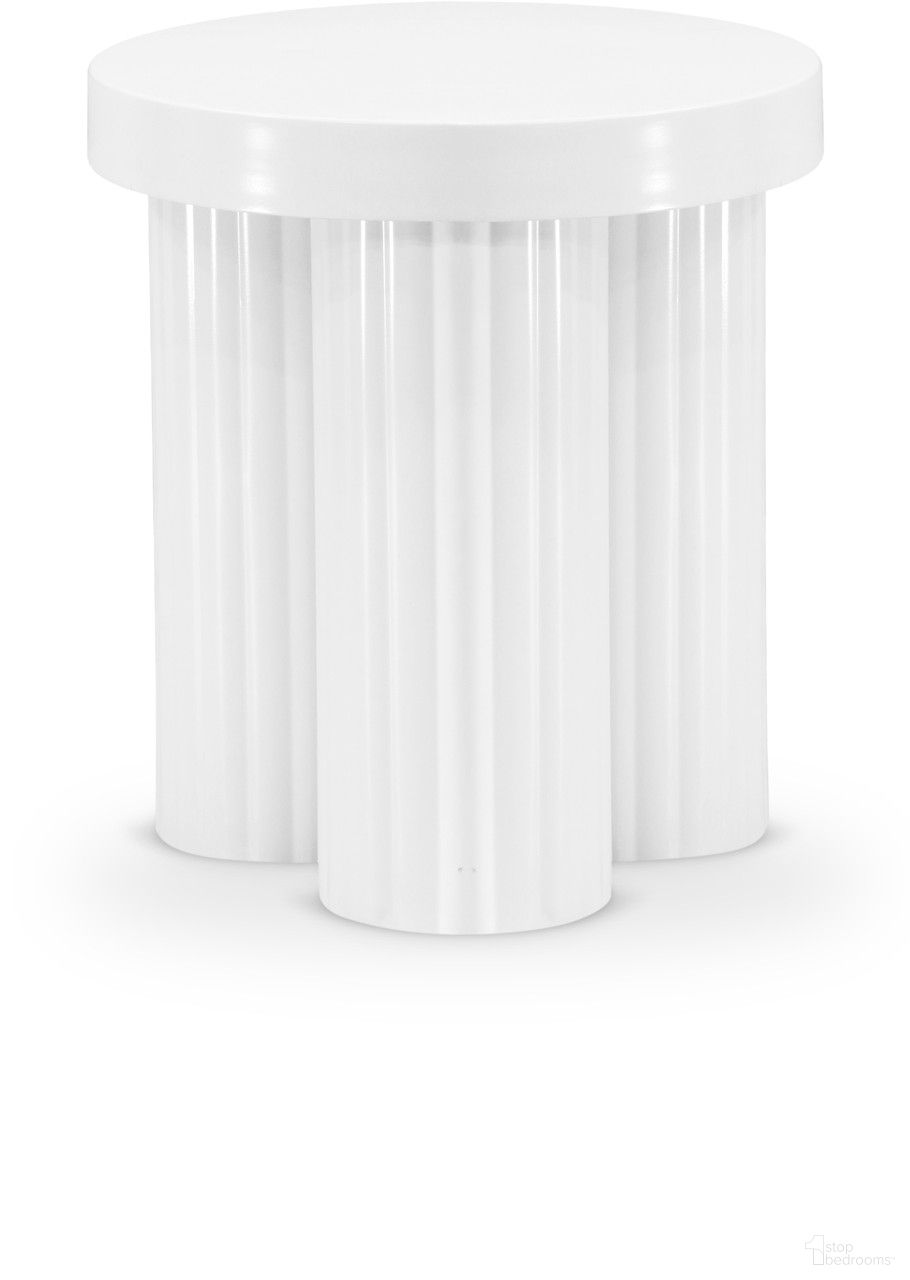 Rhodes End Table In White