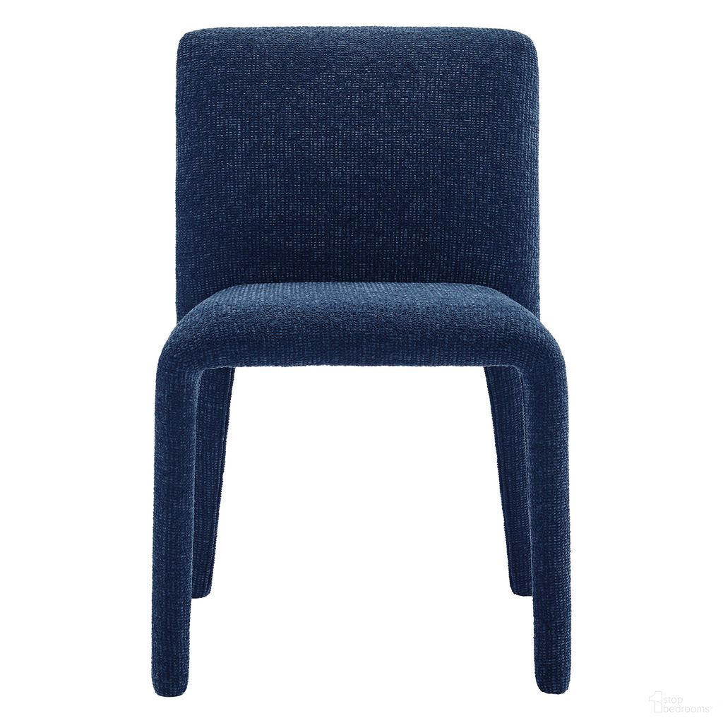 The appearance of Rhodes Fabric Upholstered Dining Chair In Navy designed by Modway in the modern / contemporary interior design. This navy piece of furniture was selected by 1StopBedrooms from Rhodes Collection to add a touch of cosiness and style into your home. Sku: EEI-7222-NAV. Material: Fabric. Chair Type: Side Chair.