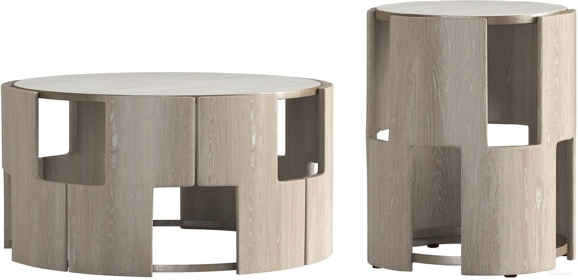The appearance of Rhodes Occasional Table Set In Weathered White designed by A.R.T. in the transitional interior design. This weathered white piece of furniture  was selected by 1StopBedrooms from Artifacts Collection to add a touch of cosiness and style into your home. Sku: 866302-2264;866305-2264. Material: Marble.
