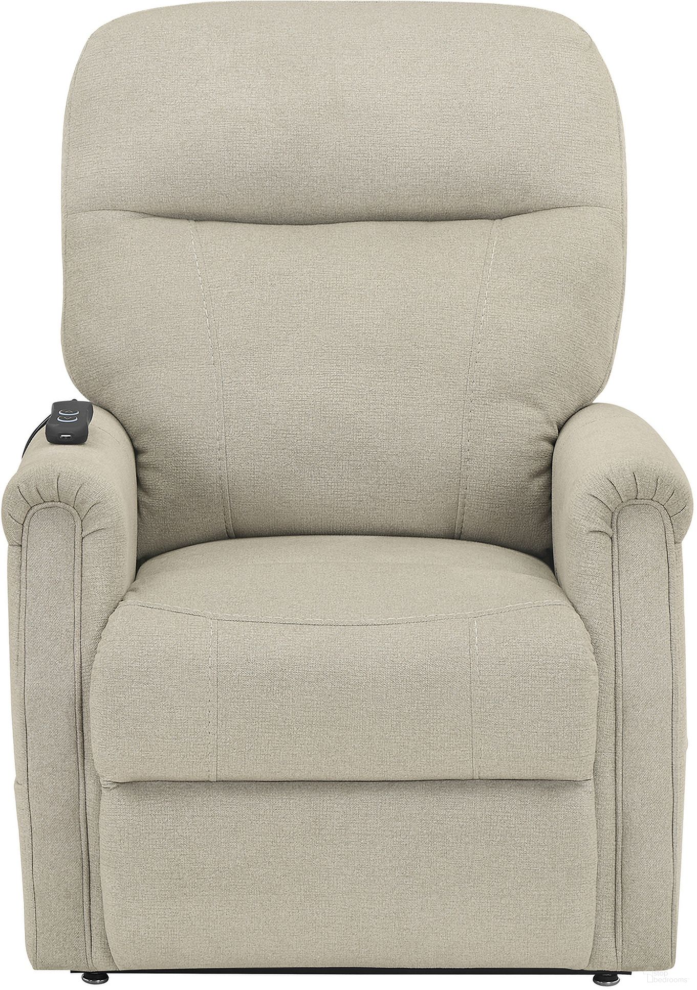 The appearance of Rhodes Power Lift Chair In Tan designed by Steve Silver in the modern / contemporary interior design. This tan piece of furniture was selected by 1StopBedrooms from Rhodes Collection to add a touch of cosiness and style into your home. Sku: RHO850R. Material: Plywood.