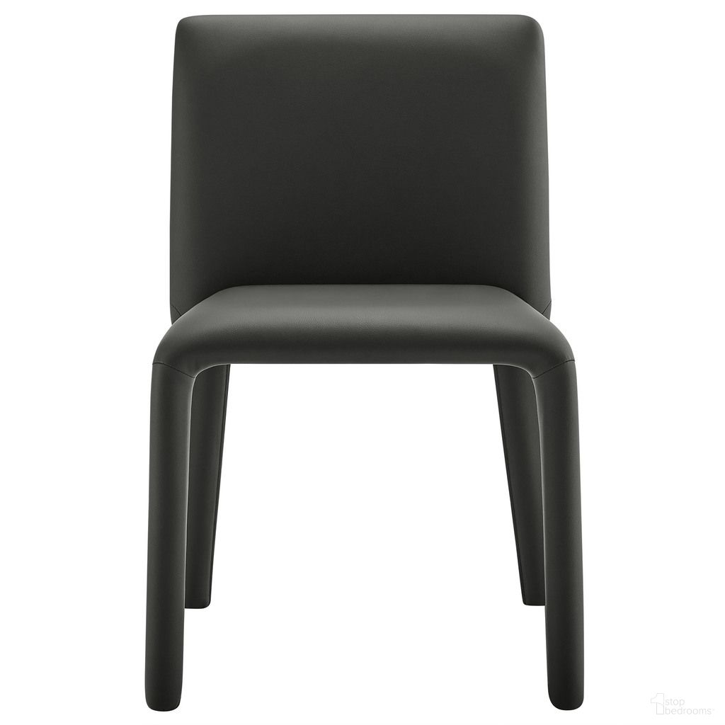 The appearance of Rhodes Vegan Leather Upholstered Dining Chair In Black designed by Modway in the modern / contemporary interior design. This black piece of furniture was selected by 1StopBedrooms from Rhodes Collection to add a touch of cosiness and style into your home. Sku: EEI-7223-BLK. Material: Vegan Leather. Chair Type: Side Chair.