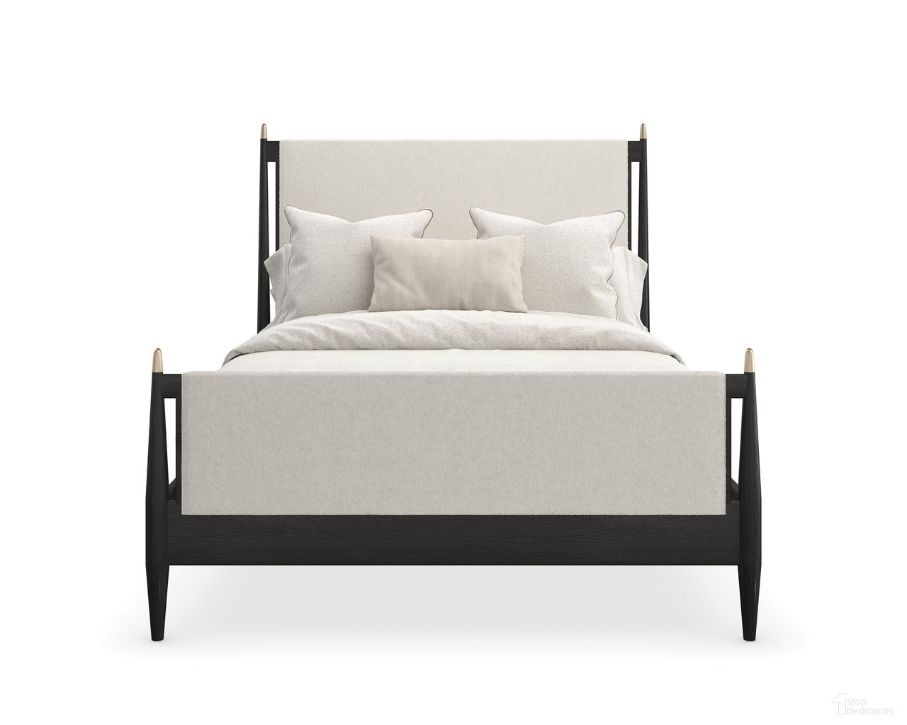 Rhythm Queen Upholstered Bed In Ivory