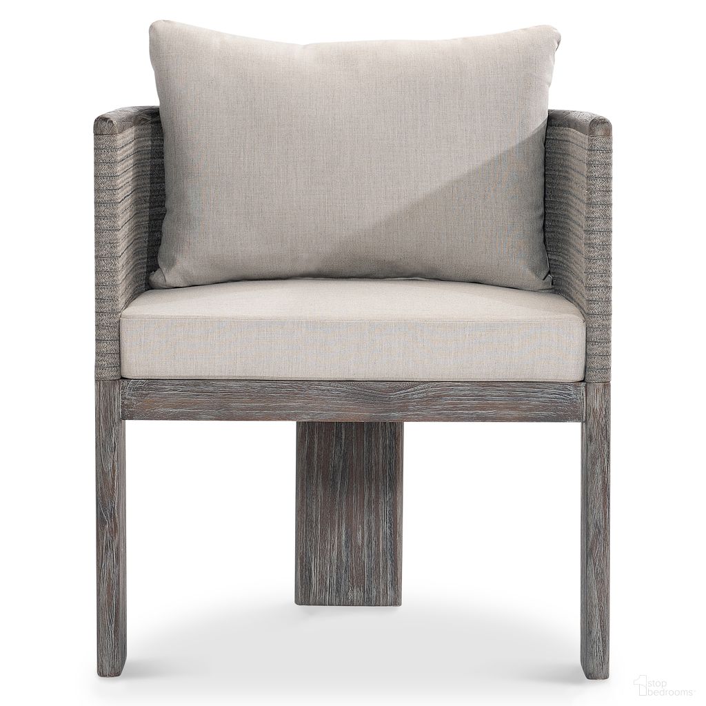 Rialto Outdoor Arm Chair In Beige and Tan