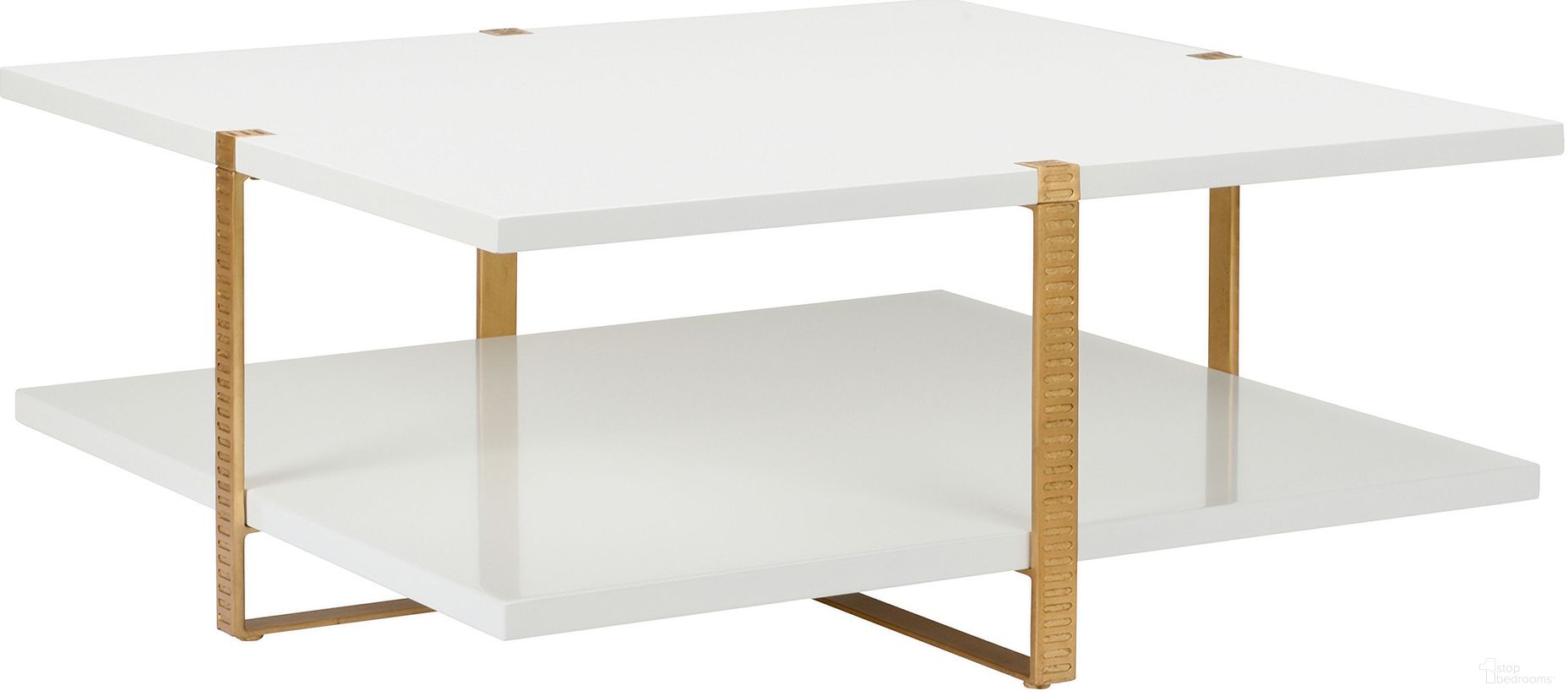 The appearance of Ribbed Cocktail Table In White and Cream designed by Chelsea House in the rustic / southwestern interior design. This white/cream piece of furniture was selected by 1StopBedrooms from Elizabeth Wicker Collection to add a touch of cosiness and style into your home. Sku: 385412. Material: Wood.