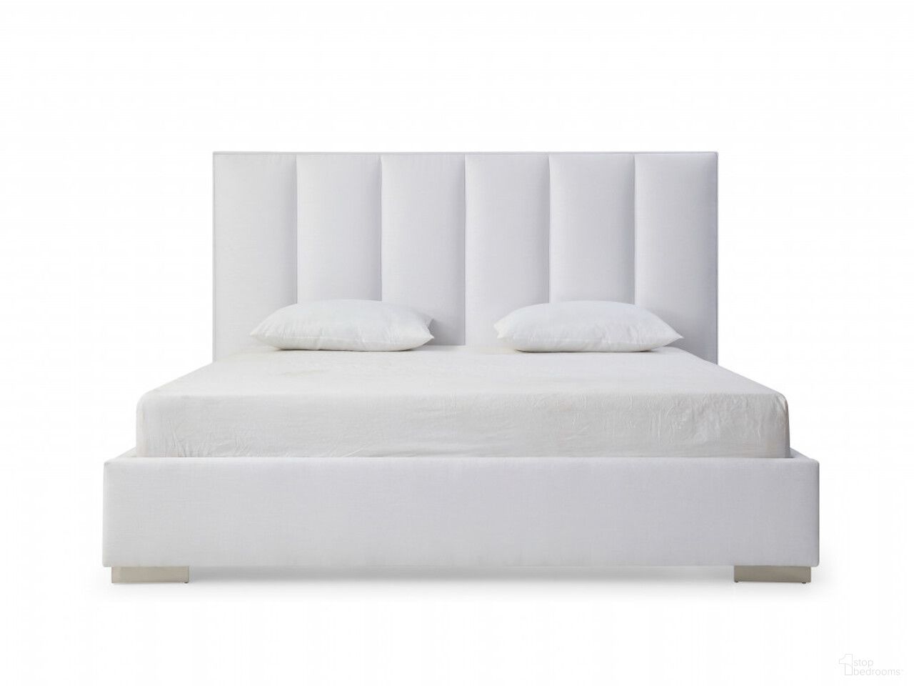 The appearance of Ribbed Texture Velvet Upholstered Queen Bed Frame In White designed by Homeroots in the modern / contemporary interior design. This white piece of furniture was selected by 1StopBedrooms from to add a touch of cosiness and style into your home. Sku: 486078. Bed Size: Queen. Material: Velvet. Bed Type: Upholstered Bed.
