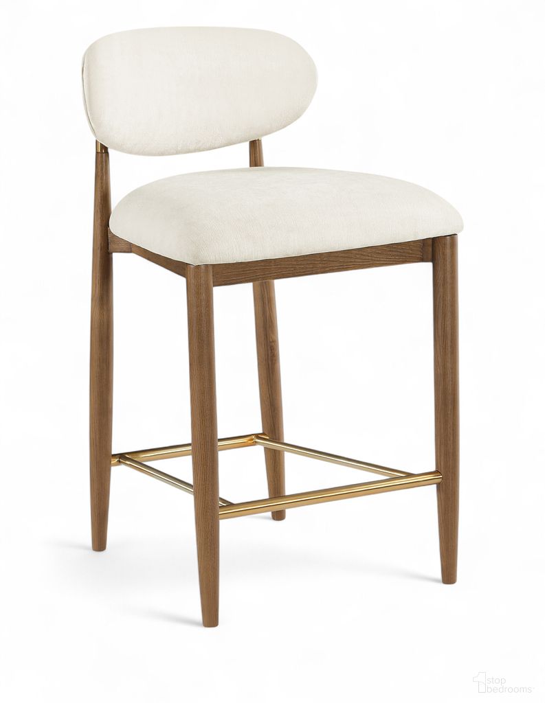 The appearance of Riccio Performance Fabric Upholstered Stool In Beige and Stained Walnut designed by Meridian in the modern / contemporary interior design. This beige/stained walnut piece of furniture was selected by 1StopBedrooms from Riccio Collection to add a touch of cosiness and style into your home. Sku: 11043Beige-C. Material: Polyester.