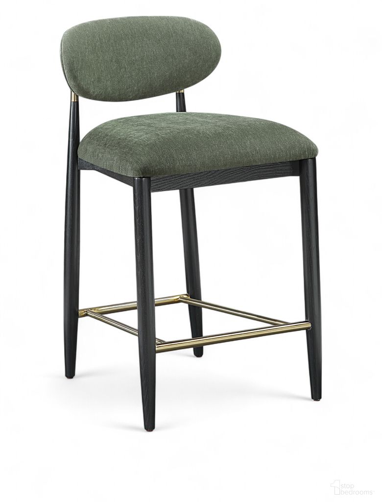 The appearance of Riccio Performance Fabric Upholstered Stool In Olive and Stained Black designed by Meridian in the modern / contemporary interior design. This olive/stained black piece of furniture was selected by 1StopBedrooms from Riccio Collection to add a touch of cosiness and style into your home. Sku: 11042Olive-C. Material: Polyester.
