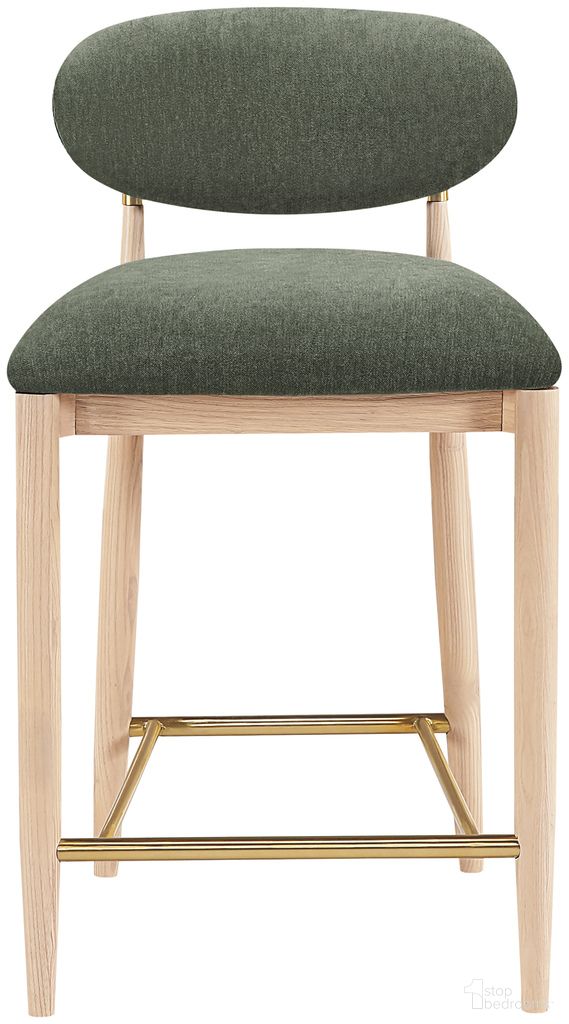 The appearance of Riccio Performance Fabric Upholstered Stool In Olive and Stained Natural designed by Meridian in the modern / contemporary interior design. This olive/stained natural piece of furniture was selected by 1StopBedrooms from Riccio Collection to add a touch of cosiness and style into your home. Sku: 11041Olive-C. Material: Polyester.