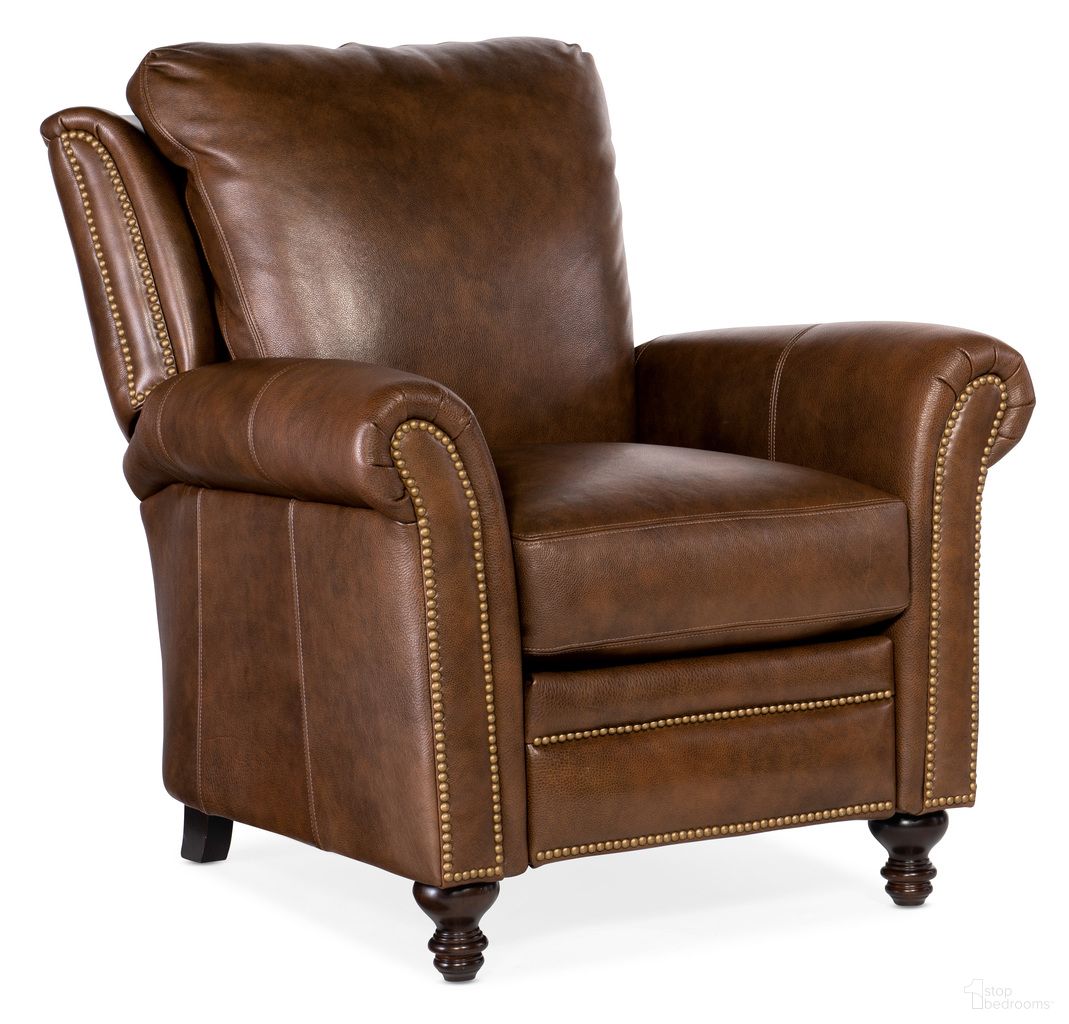 The appearance of Richardson High Leg Reclining Lounger In Cognac designed by Bradington Young in the traditional interior design. This cognac piece of furniture was selected by 1StopBedrooms from BYX Collection to add a touch of cosiness and style into your home. Sku: BYX-4866980015-87PLNBTur. Material: Leather.