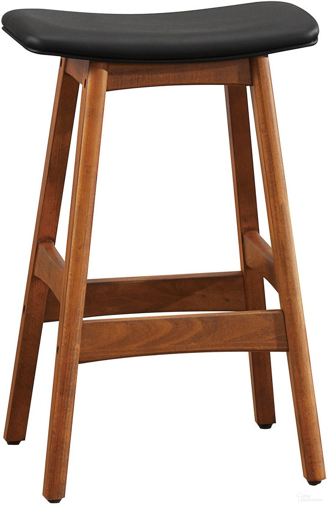 The appearance of Ride 24 Inch Black Stool Set of 2 designed by Homelegance in the traditional interior design. This black piece of furniture  was selected by 1StopBedrooms from Ride Collection to add a touch of cosiness and style into your home. Sku: 1188BK-24. Material: Vinyl.