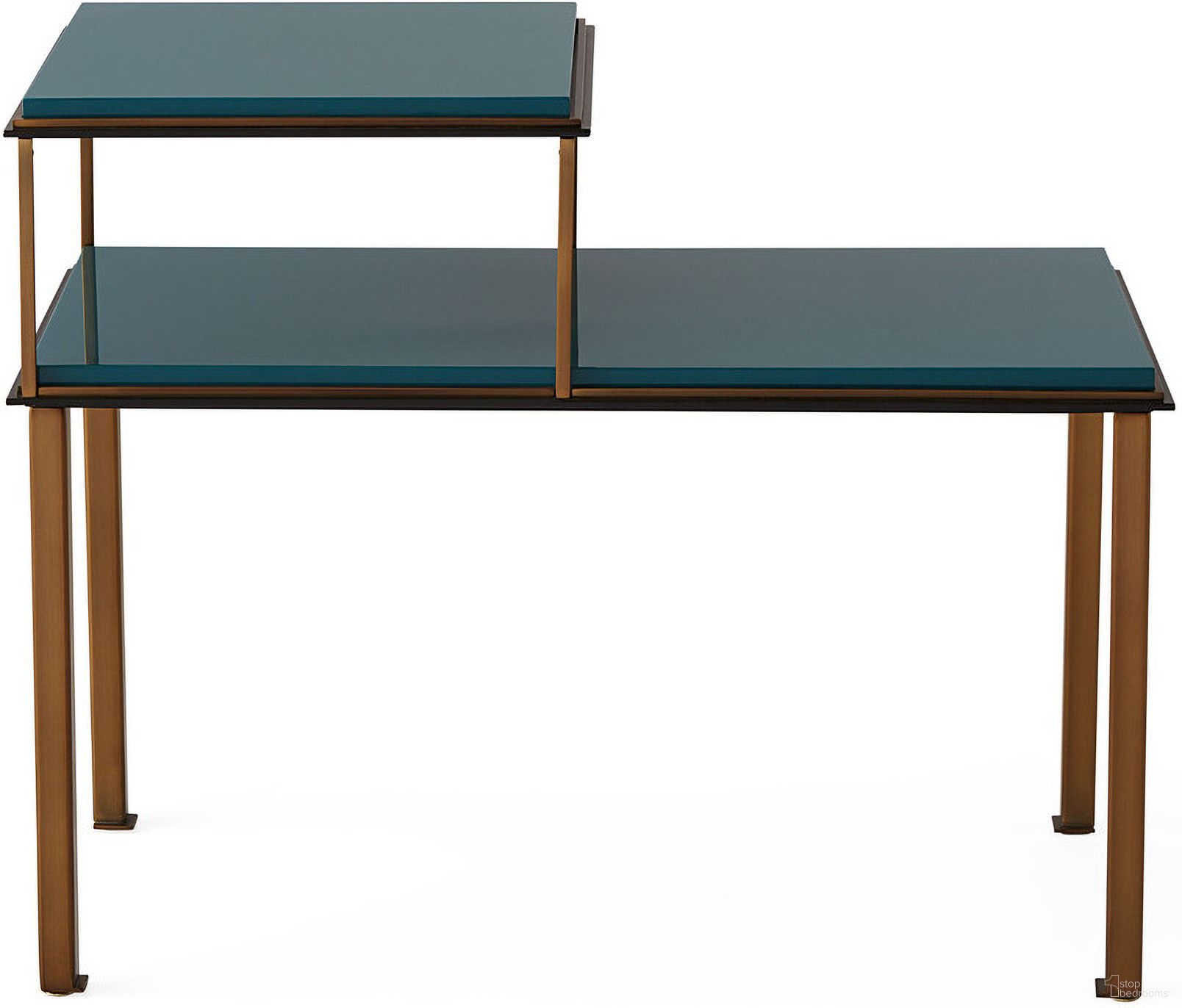 The appearance of Rider Telephone Table In Teal and Brass designed by Jonathan Adler in the modern / contemporary interior design. This teal and brass piece of furniture was selected by 1StopBedrooms from Rider Collection to add a touch of cosiness and style into your home. Sku: 33553. Material: Lacquer.