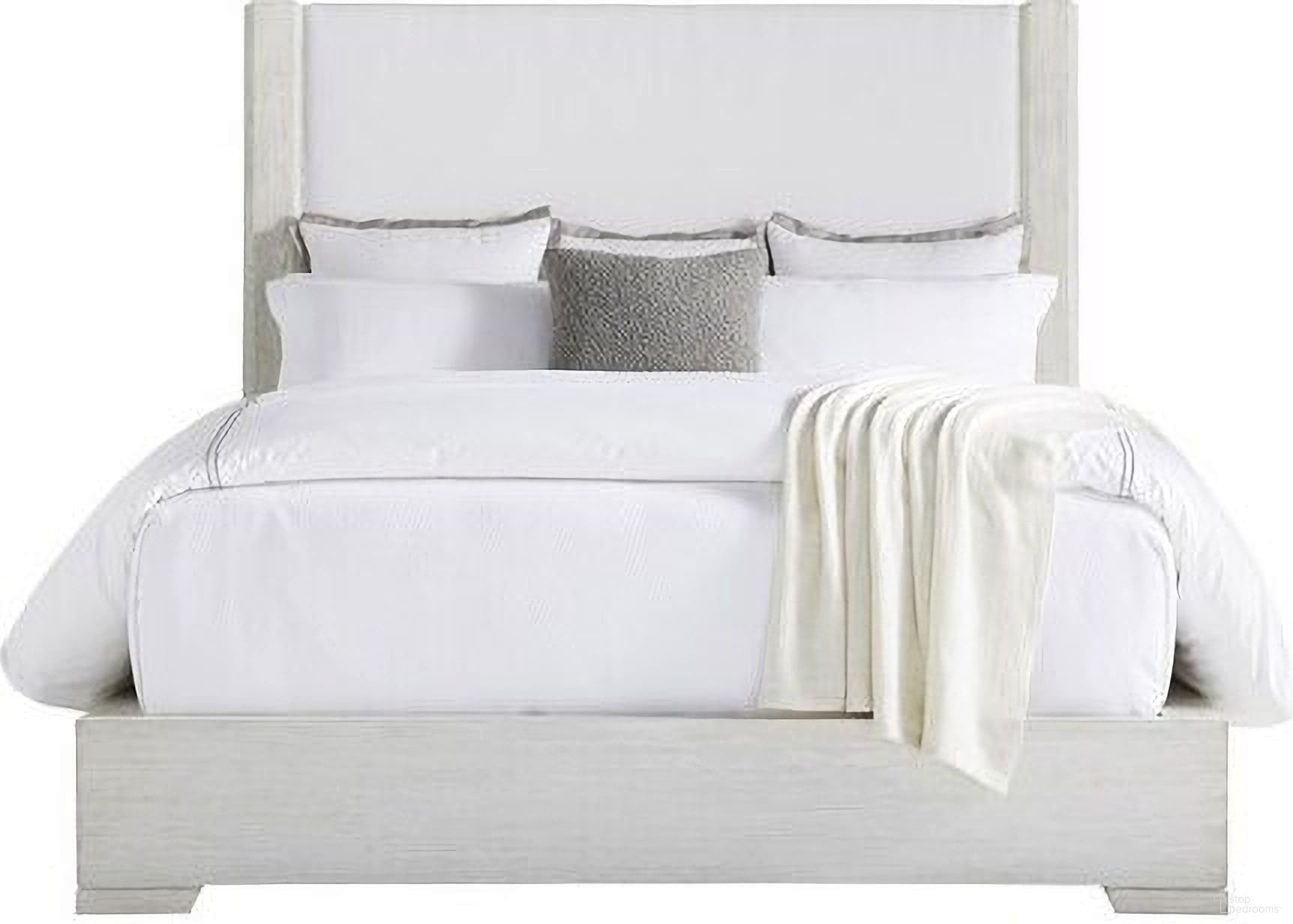 The appearance of Ridge Cal King Bed In White designed by Vanguard Furniture in the modern / contemporary interior design. This white piece of furniture was selected by 1StopBedrooms from Ridge Collection to add a touch of cosiness and style into your home. Sku: TV290C-HF. Bed Size: California King. Material: Upholstery.