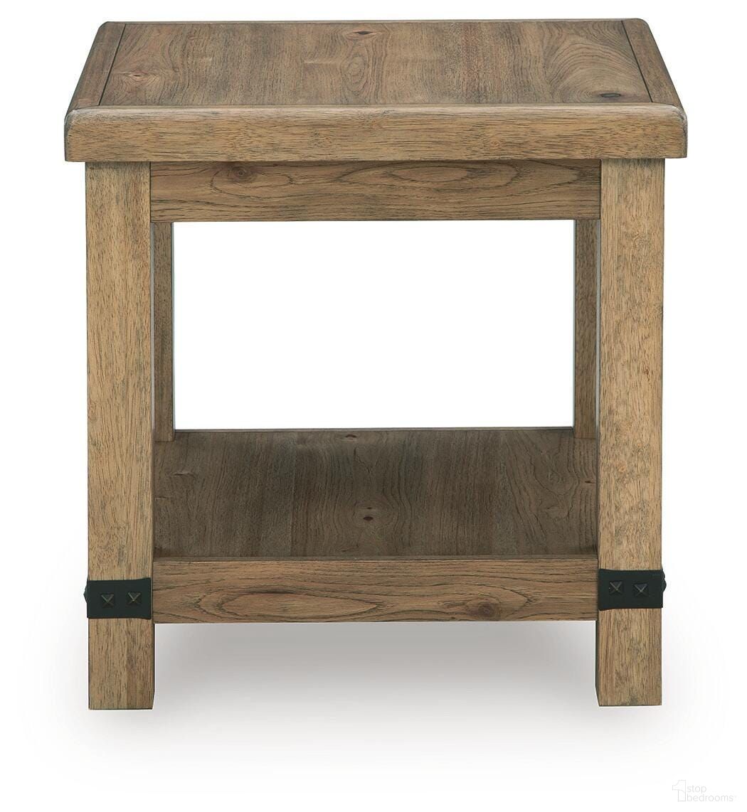 Ridgester End Table In Light Brown