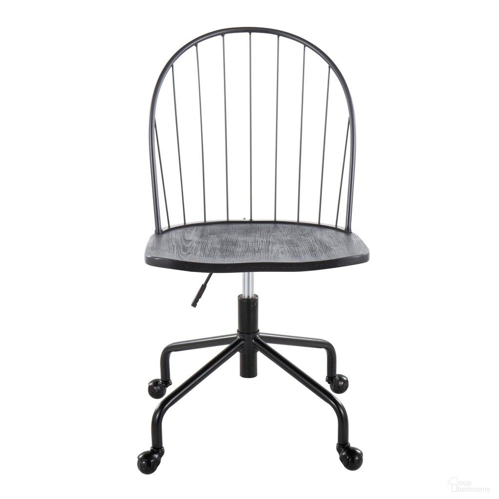 The appearance of Riley Adjustable High Back Office Chair In Black designed by Lumisource in the country / farmhouse interior design. This black piece of furniture was selected by 1StopBedrooms from Riley Collection to add a touch of cosiness and style into your home. Sku: OFC-RILEYHB-CASTAR1 BKBKBK1. Material: Metal.
