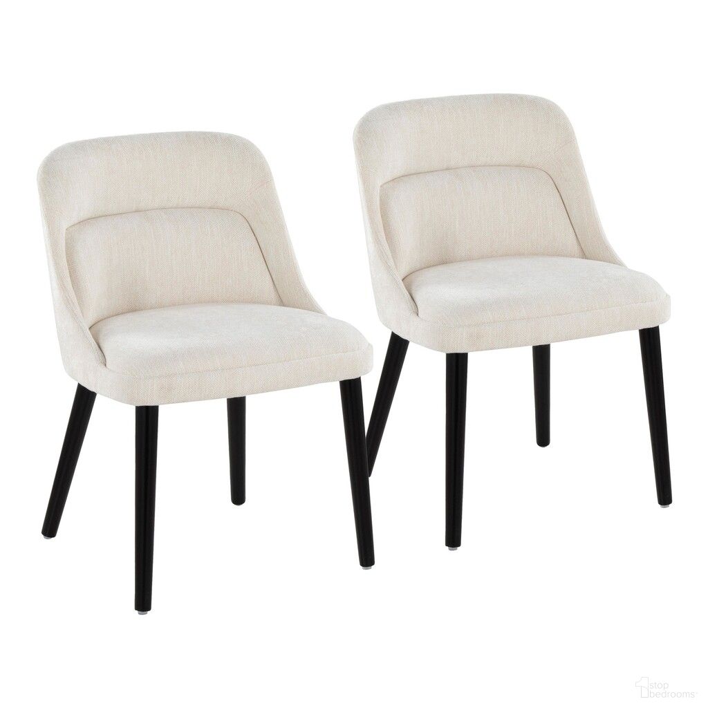 The appearance of Rina Chair Set of 2 In Black and Cream designed by Lumisource in the modern / contemporary interior design. This black and cream piece of furniture was selected by 1StopBedrooms from Rina Collection to add a touch of cosiness and style into your home. Sku: CH-RINA BKCR2. Material: Wood. Chair Type: Side Chair.