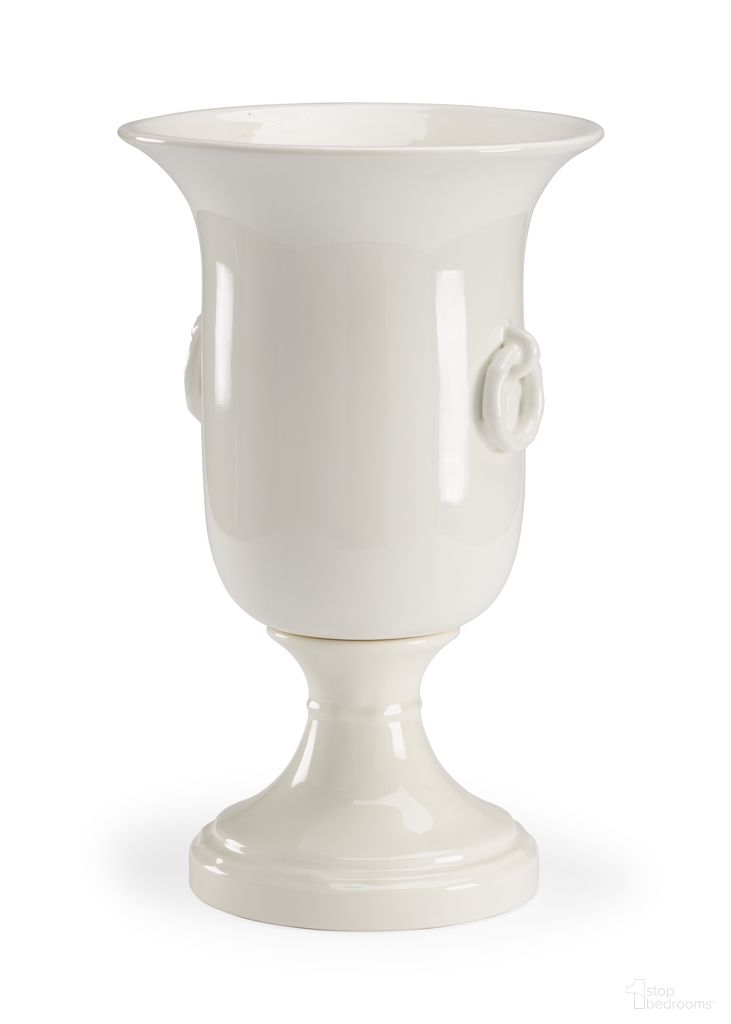 Ring Vase In White and Cream