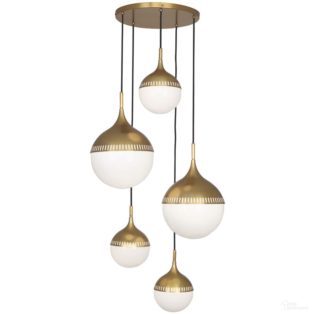 Rio Multi-Arm Chandelier In Antique Brass