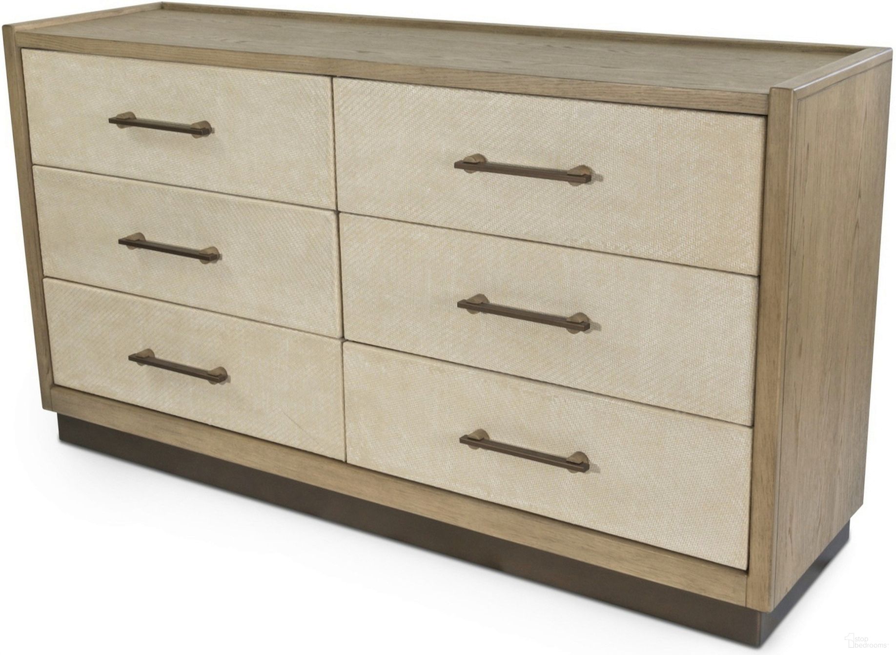 The appearance of Rio Vista Woven 6 Drawer Dresser In Tan designed by Sea Winds Trading in the transitional interior design. This tan piece of furniture was selected by 1StopBedrooms from Rio Vista Collection to add a touch of cosiness and style into your home. Sku: FL-B70036-EARTHCLAY. Material: Wood.