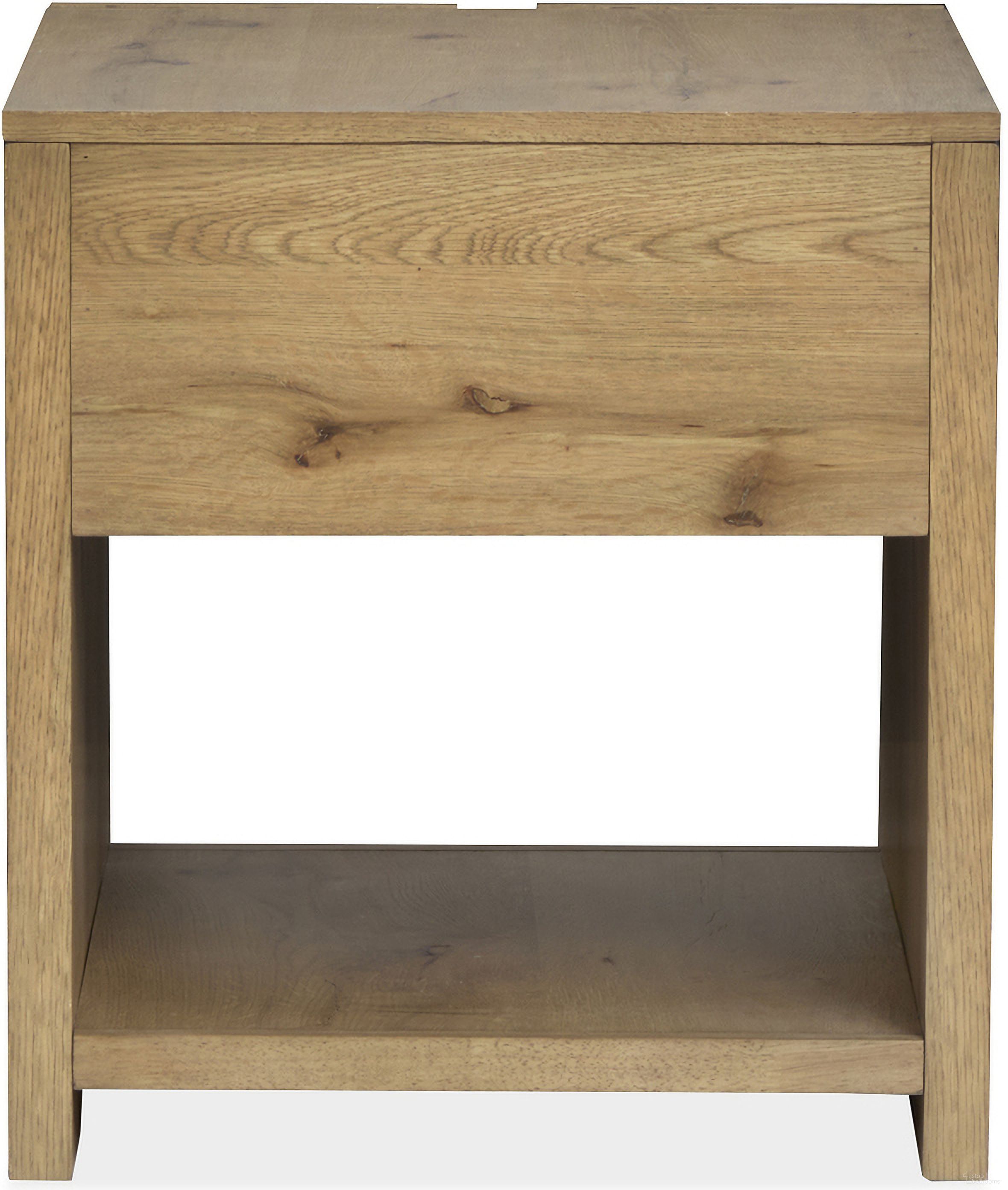 The appearance of Ripley Rectangular End Table In Rustic Caramel and Dark Bronze designed by Magnussen in the modern / contemporary interior design. This rustic caramel/dark bronze piece of furniture was selected by 1StopBedrooms from Ripley Collection to add a touch of cosiness and style into your home. Sku: T6421-03. Material: Oak Veneer.