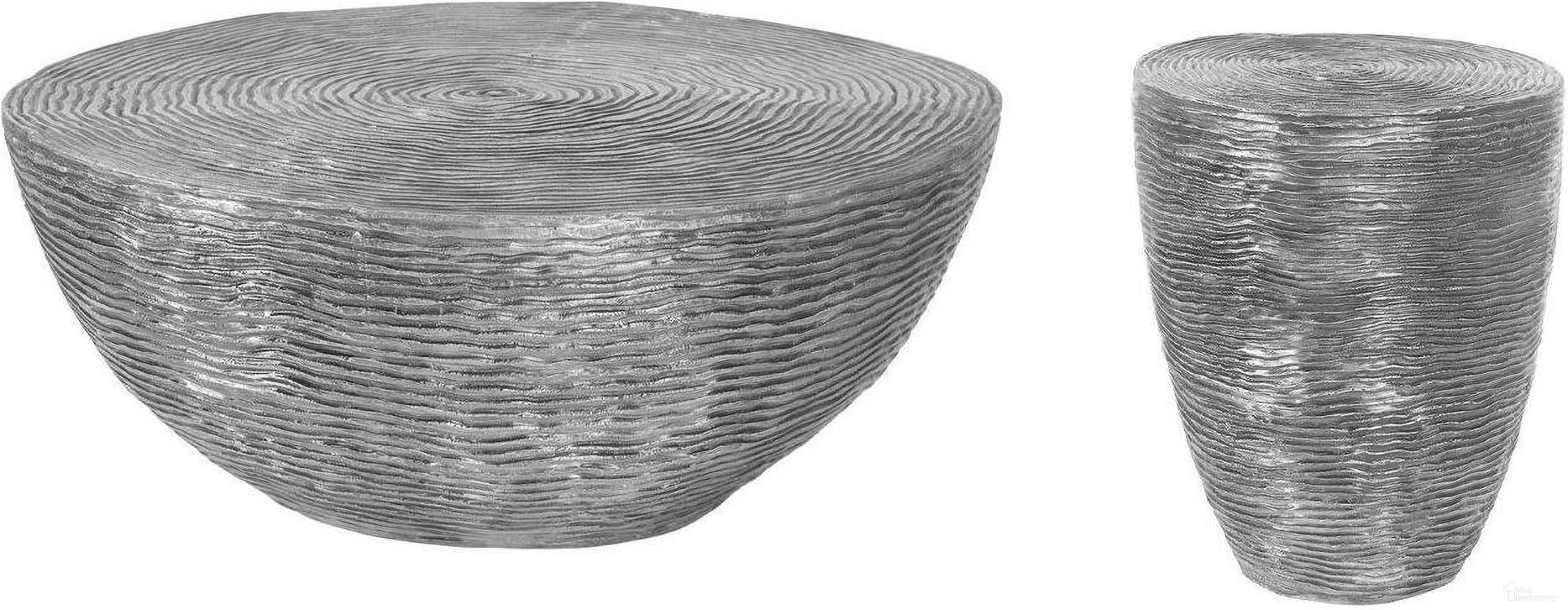 Ripple Black And Silver Occasional Table Set