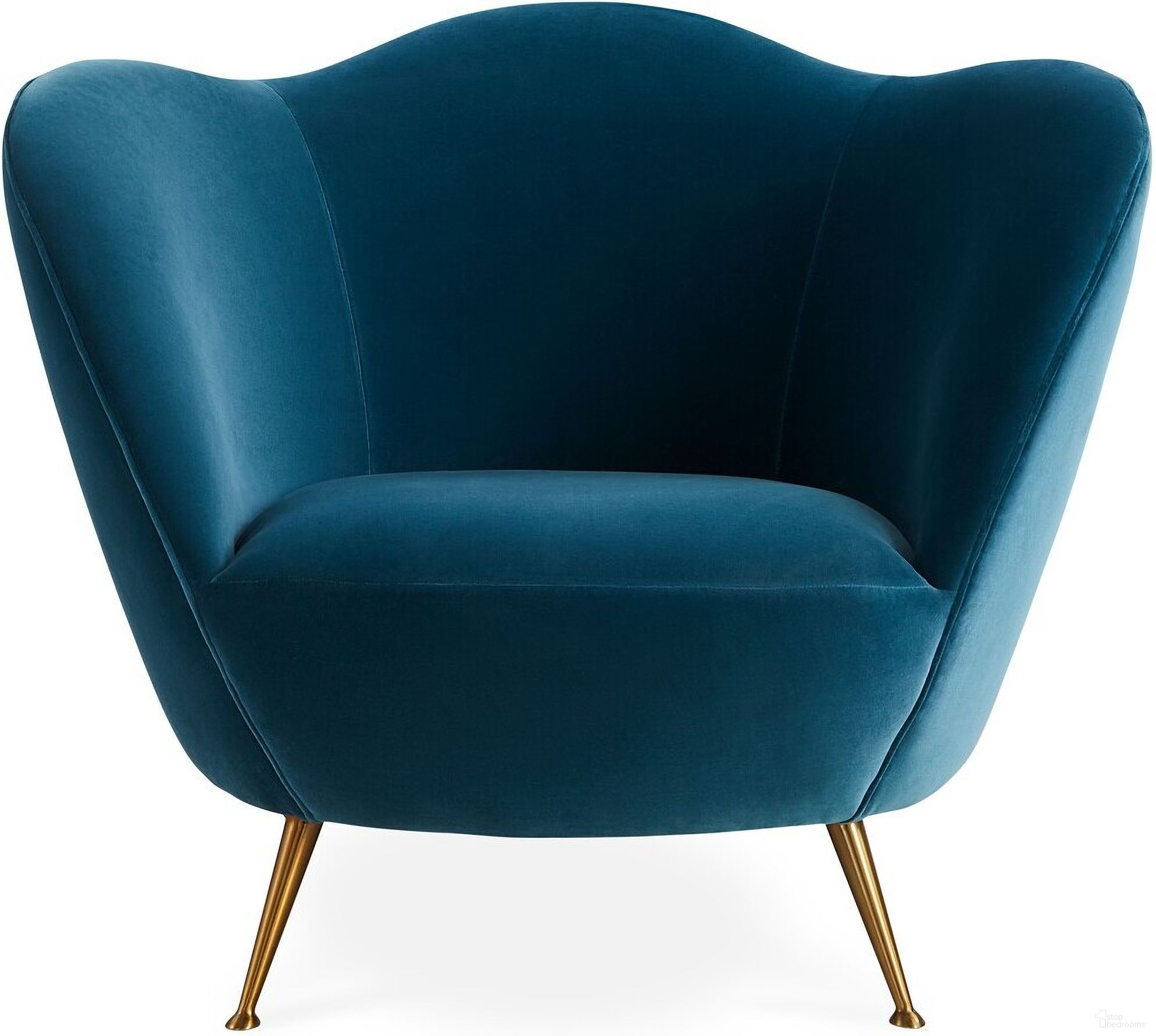 The appearance of Ripple Lounge Chair In Varese Petrol designed by Jonathan Adler in the modern / contemporary interior design. This varese petrol piece of furniture was selected by 1StopBedrooms from Ripple Collection to add a touch of cosiness and style into your home. Sku: 33373. Material: Cotton.