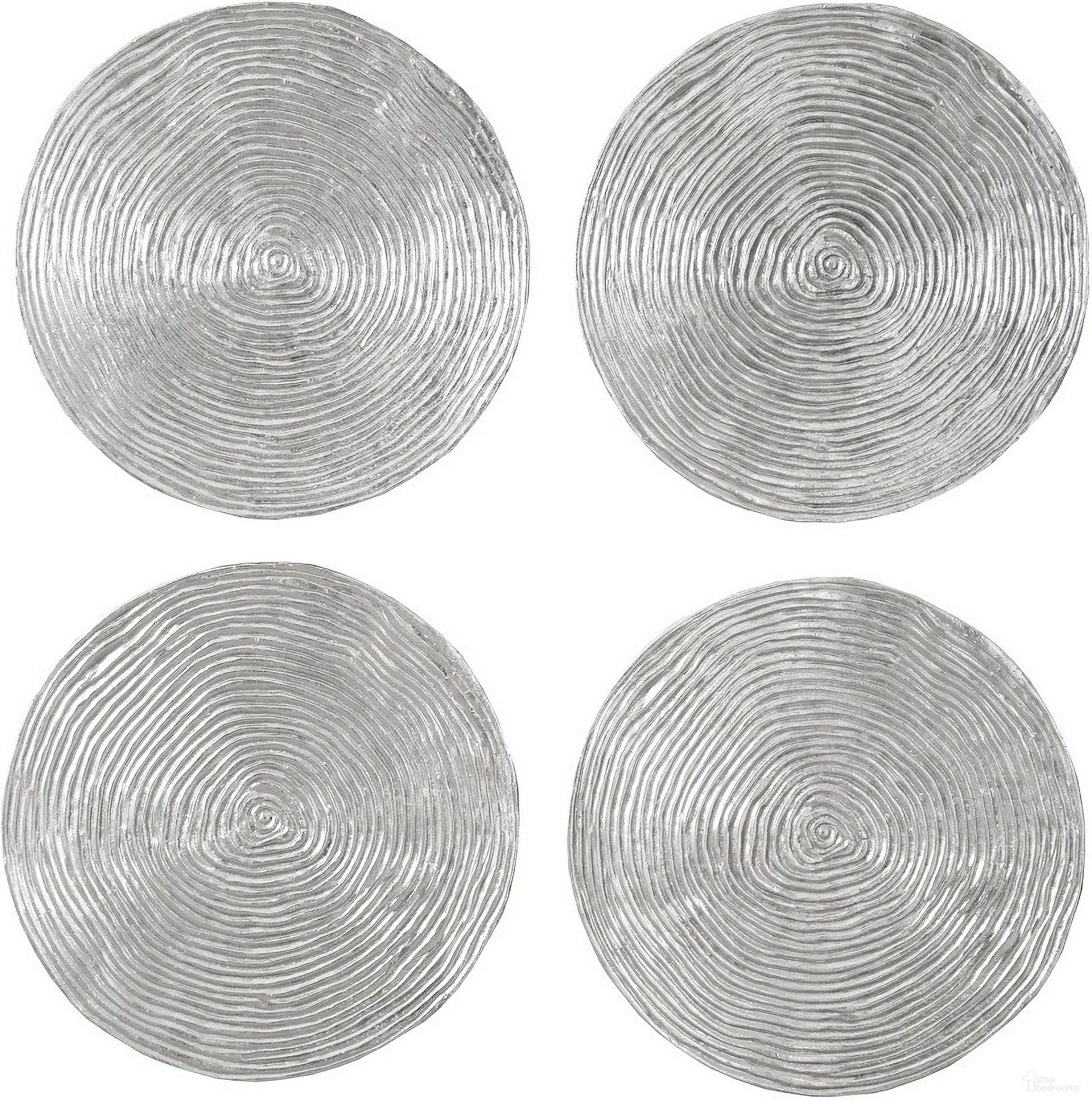 Ripple Wall Disk In Silver PH102837