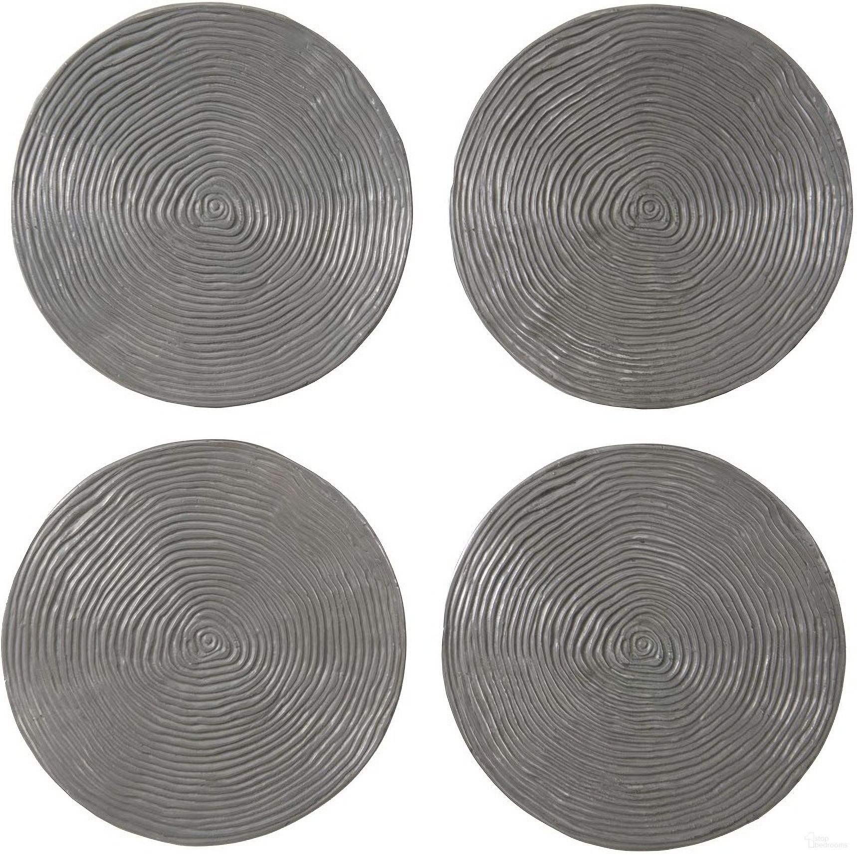 Ripple Wall Disk In Silver PH102838