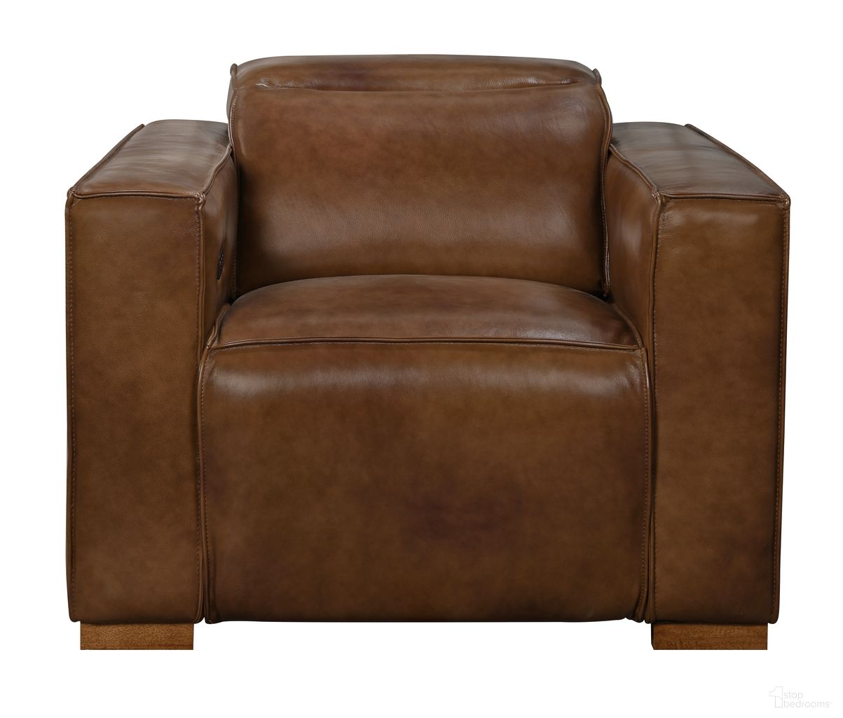 Riseholme Full-Leather Reclining Lounge Chair In Tan