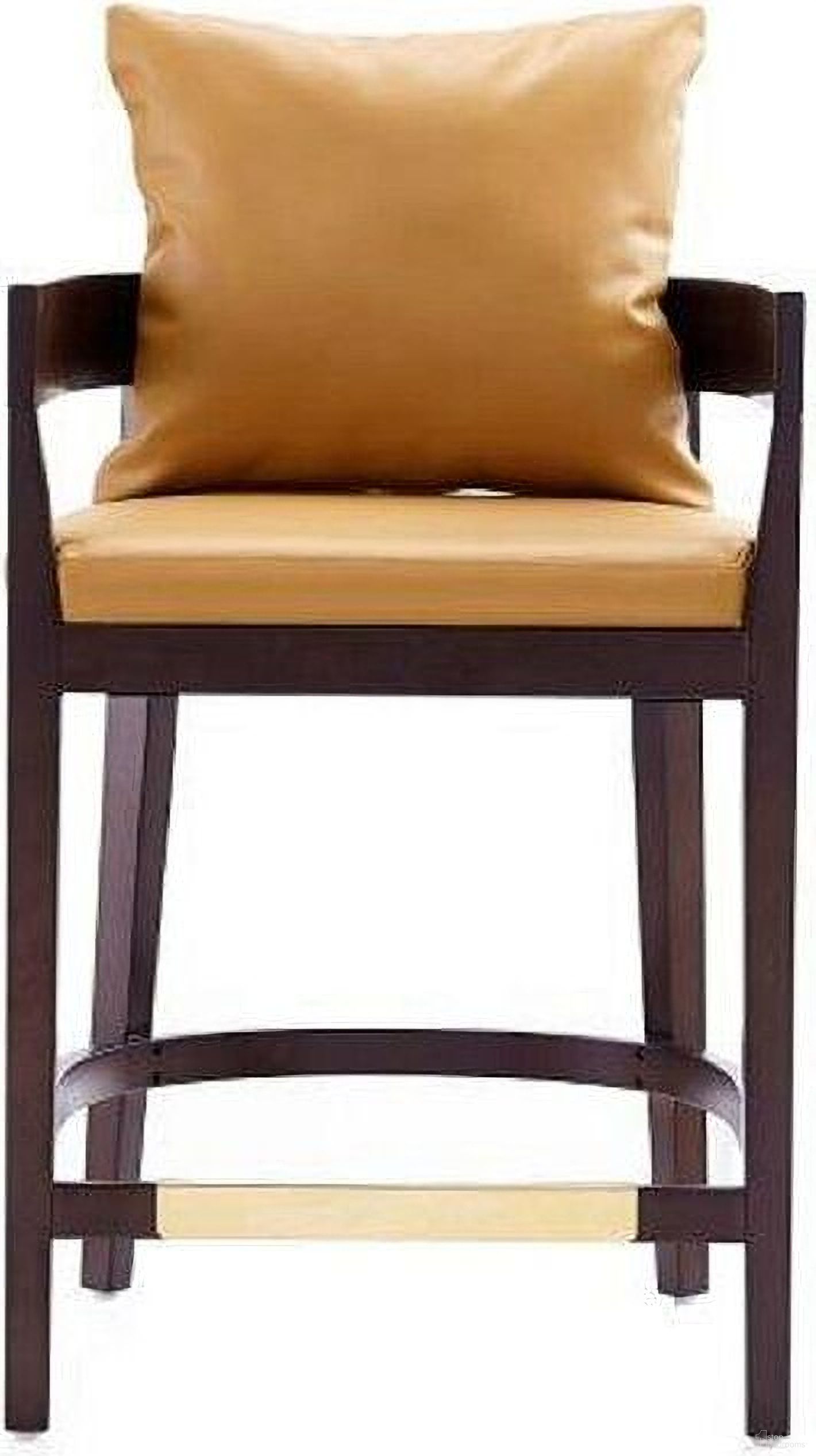 The appearance of Ritz Counter Stool in Camal and Dark Walnut designed by Manhattan Comfort in the transitional interior design. This camel piece of furniture  was selected by 1StopBedrooms from Ritz Collection to add a touch of cosiness and style into your home. Sku: CS006-CL. Material: Wood.