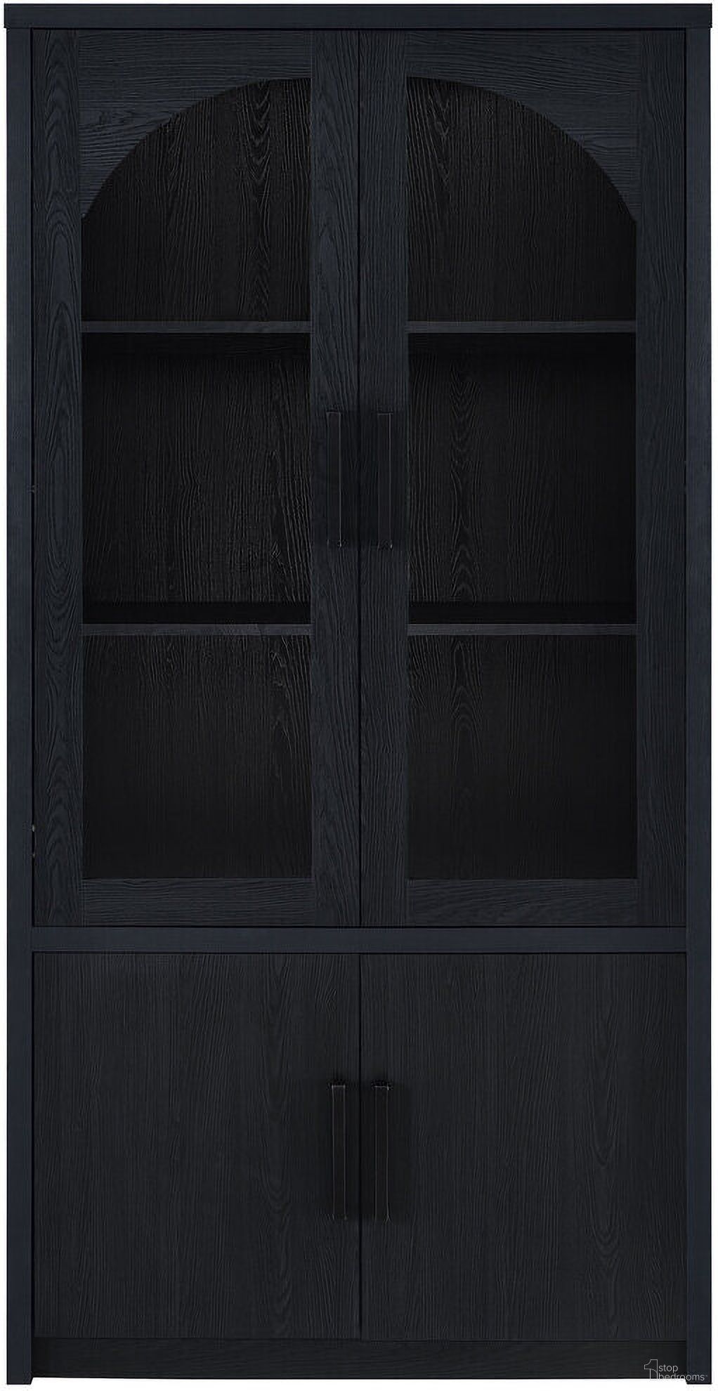 The appearance of Riva 4-Door Tall Accent Display Cabinet LED Lighting In Black designed by Coaster in the transitional interior design. This black piece of furniture was selected by 1StopBedrooms from Riva Collection to add a touch of cosiness and style into your home. Sku: 950432. Material: Melamine.