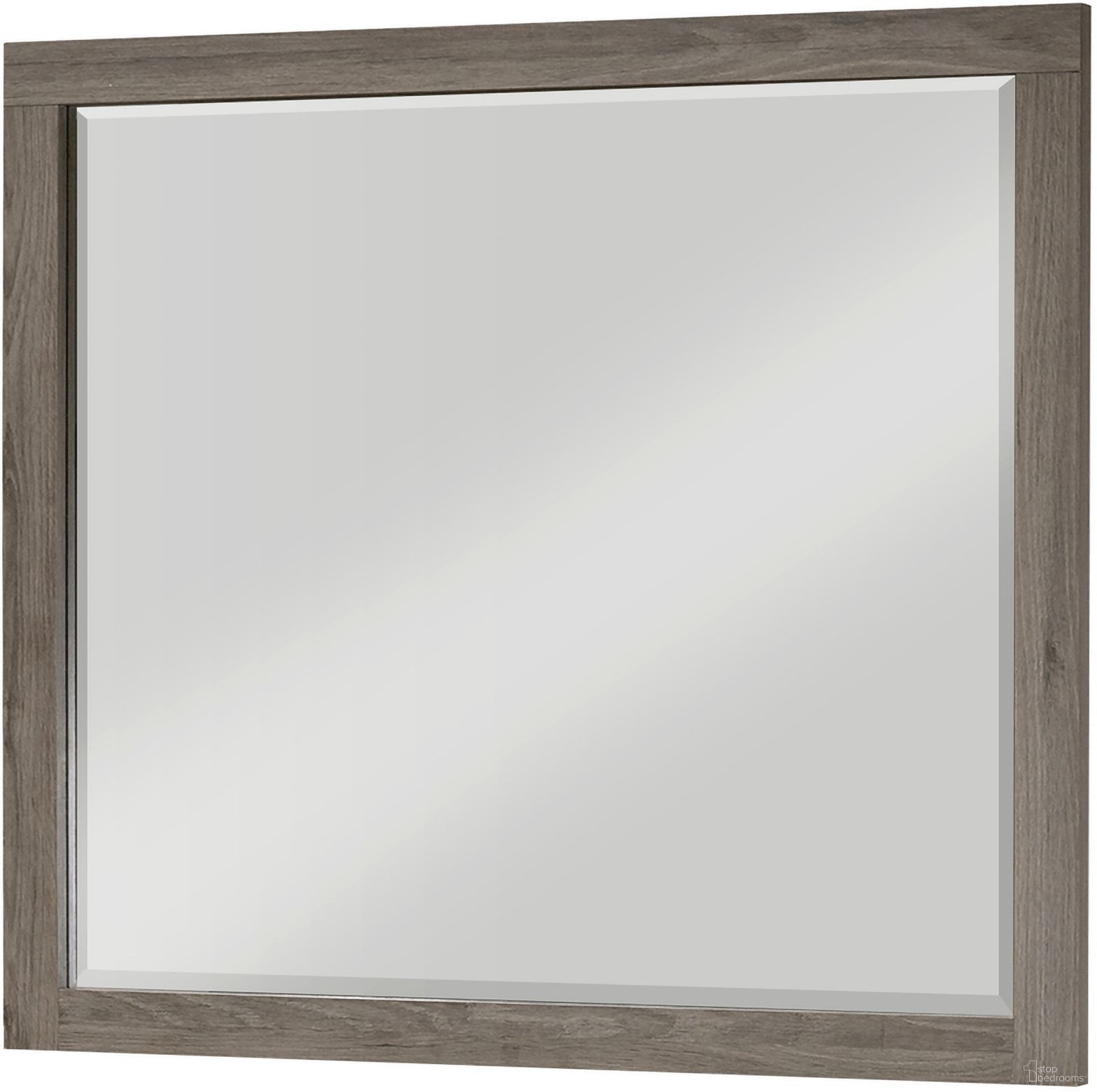 River Dresser Mirror In Gray Oak