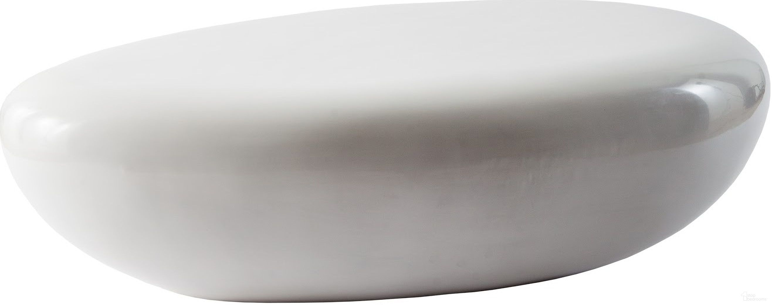 The appearance of River Stone Coffee Table PH67484 designed by Phillips Collection in the modern / contemporary interior design. This white piece of furniture  was selected by 1StopBedrooms from River Stone Collection to add a touch of cosiness and style into your home. Sku: PH67484. Material: Resin.